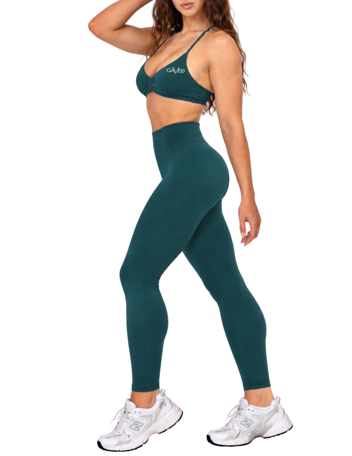GAVELO Seamless Lift Tights Deep Green