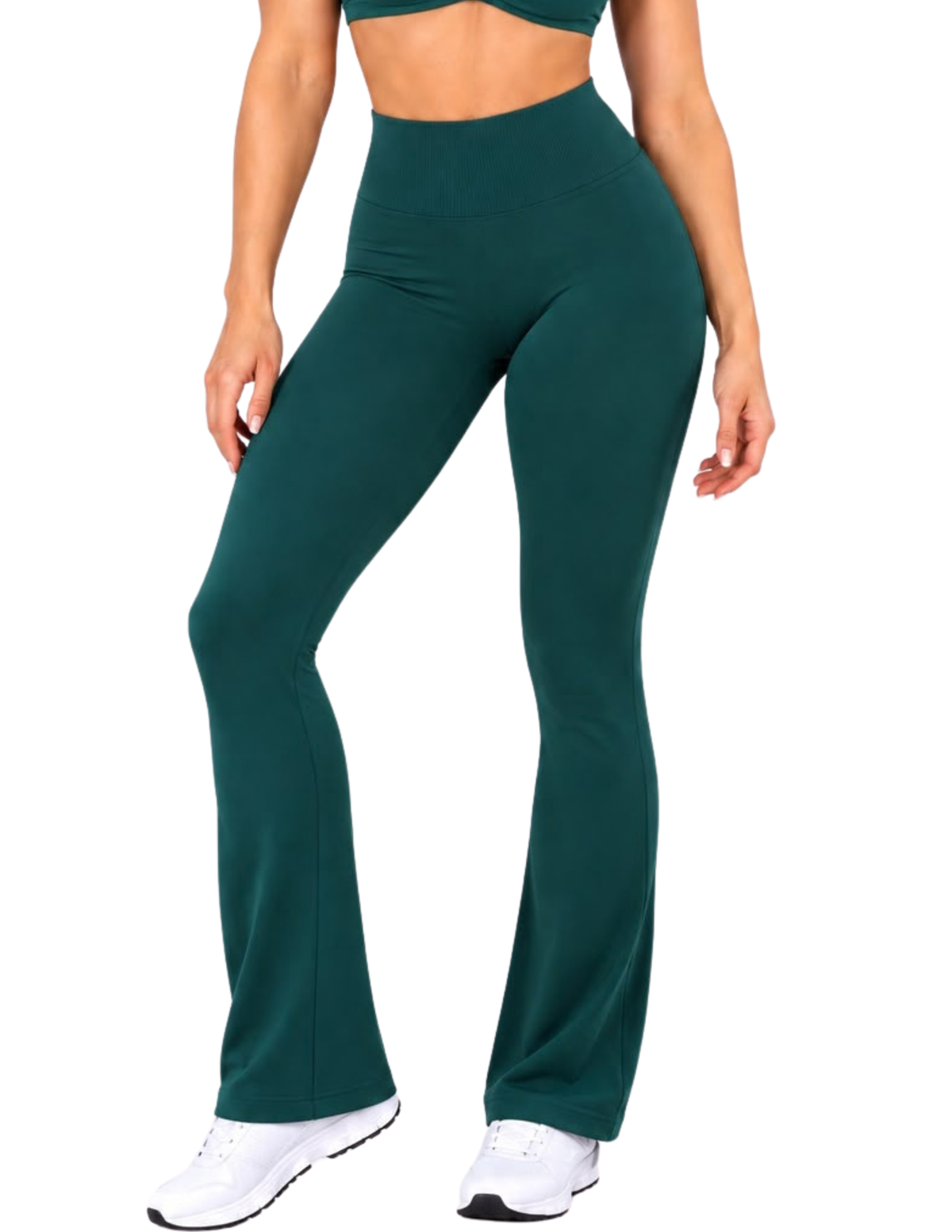 GAVELO Seamless Lift Flare Tights Deep Green
