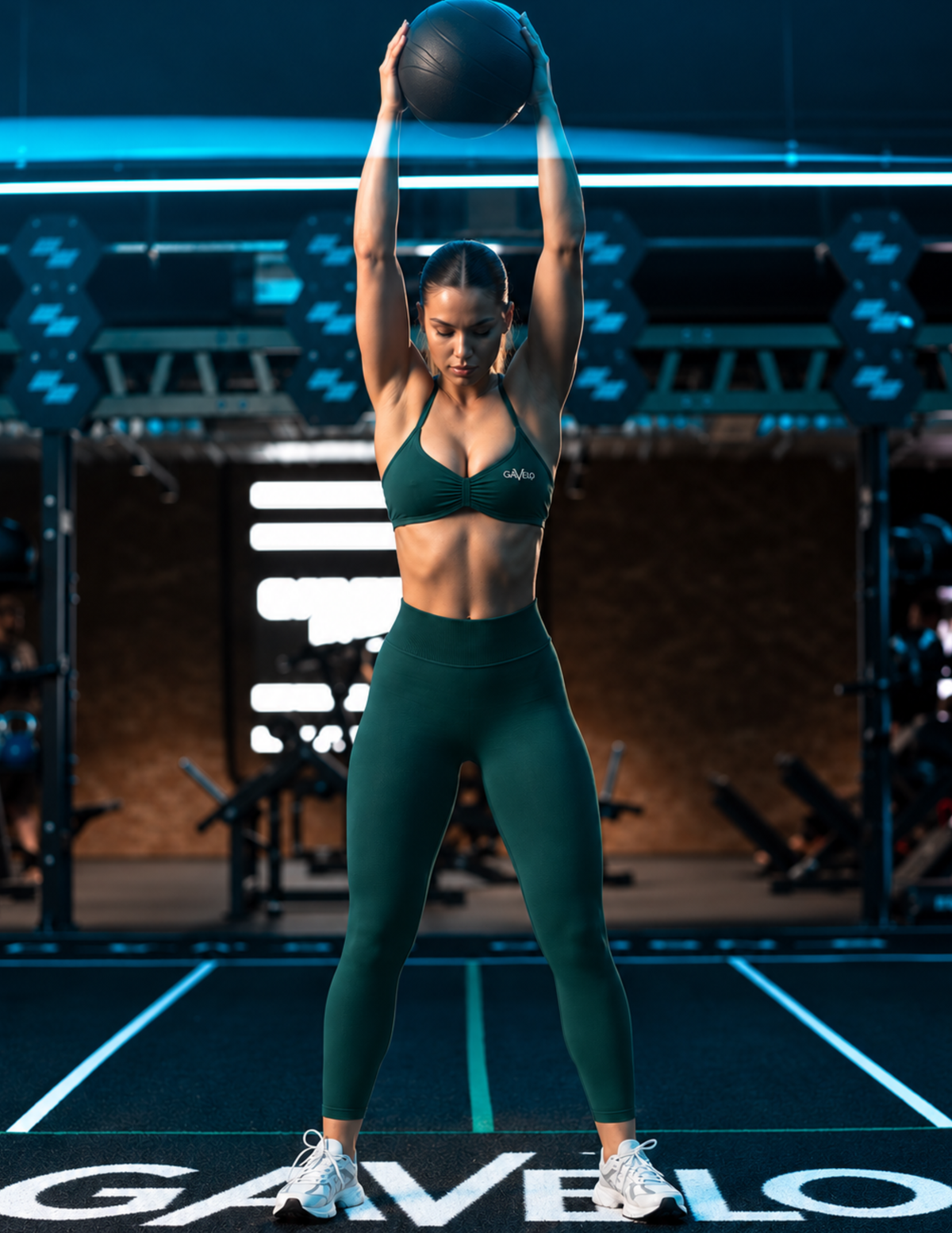 GAVELO Seamless Lift Tights Deep Green