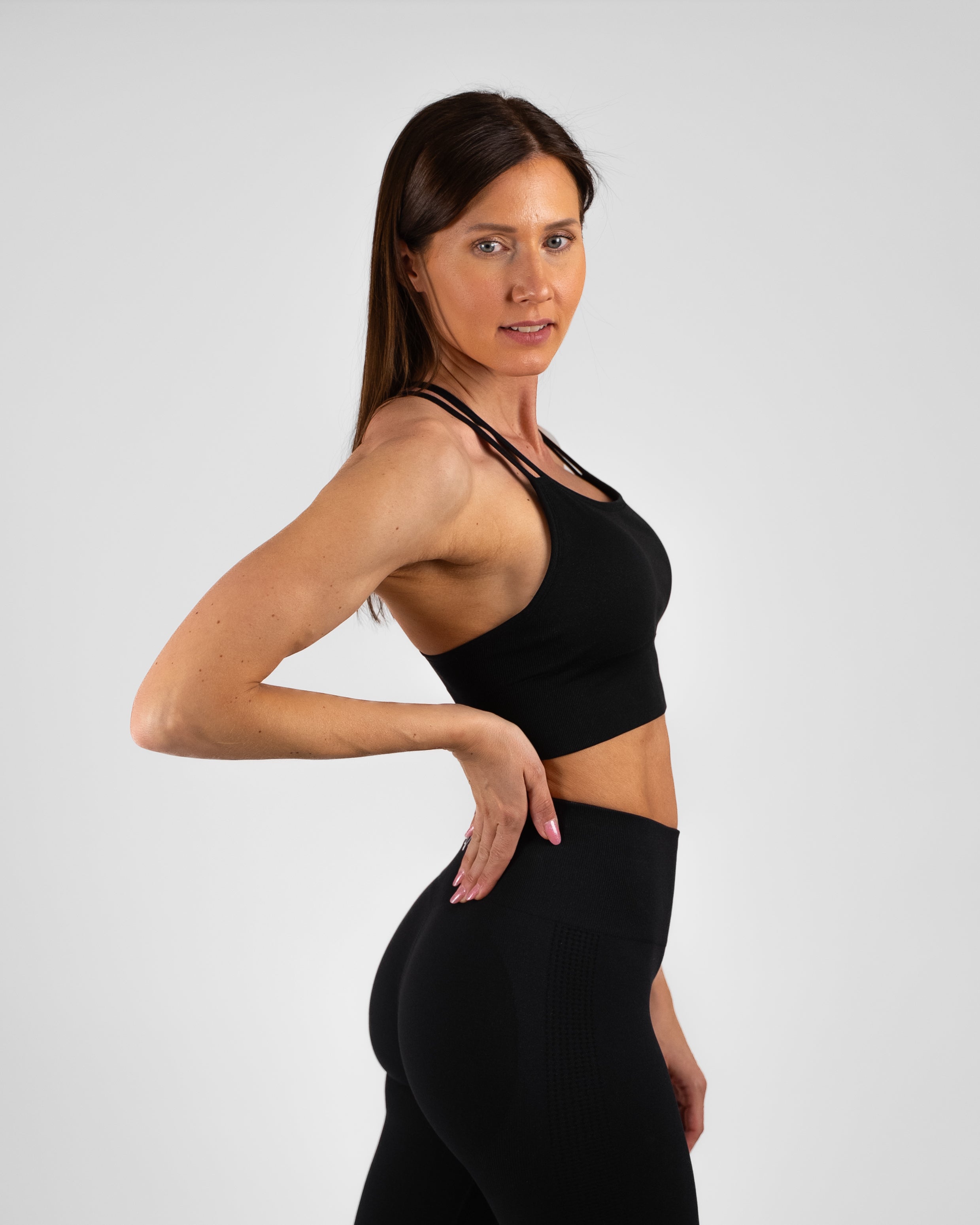 GAVELO Seamless Sports Bra Black