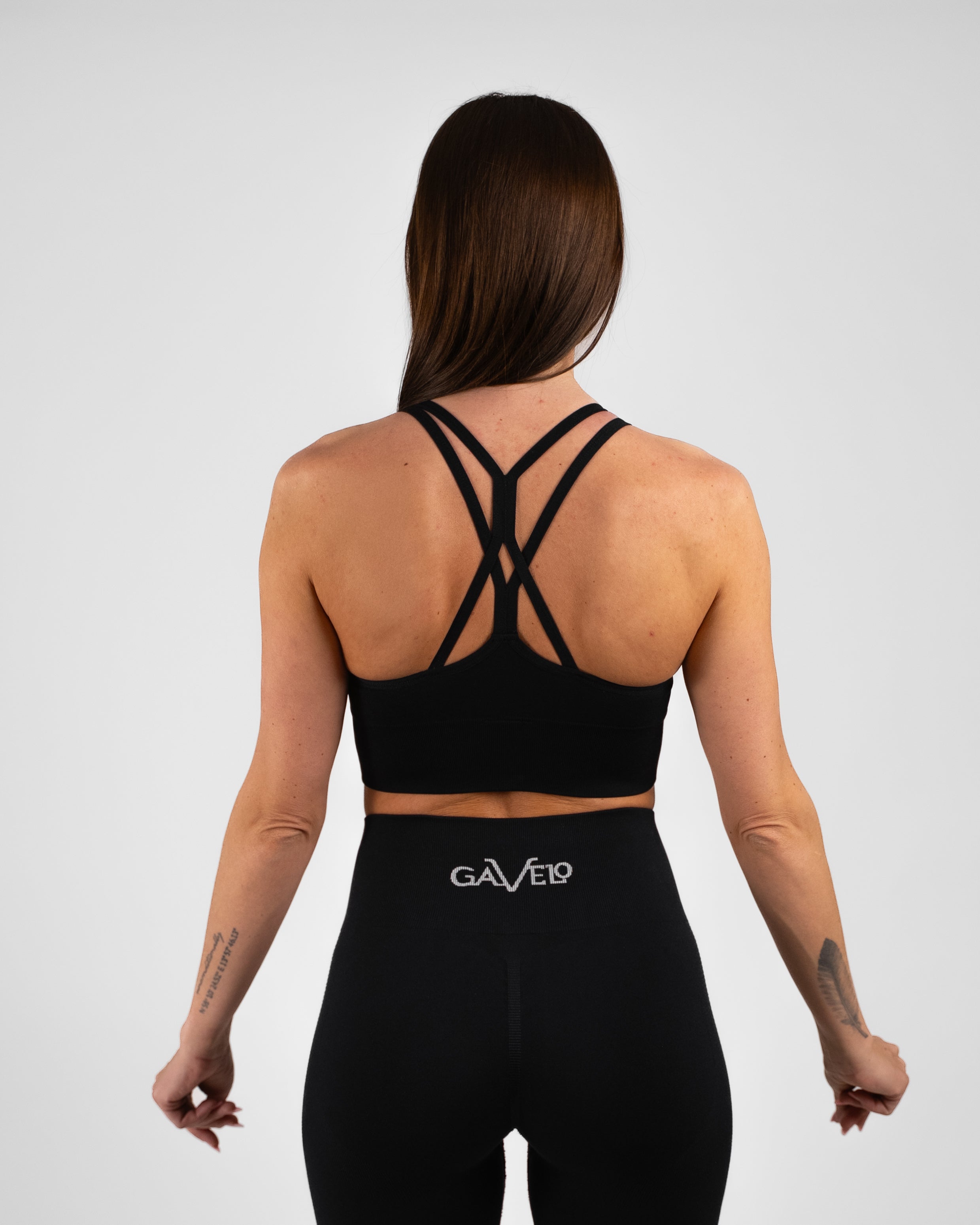 GAVELO Seamless Sports Bra Black