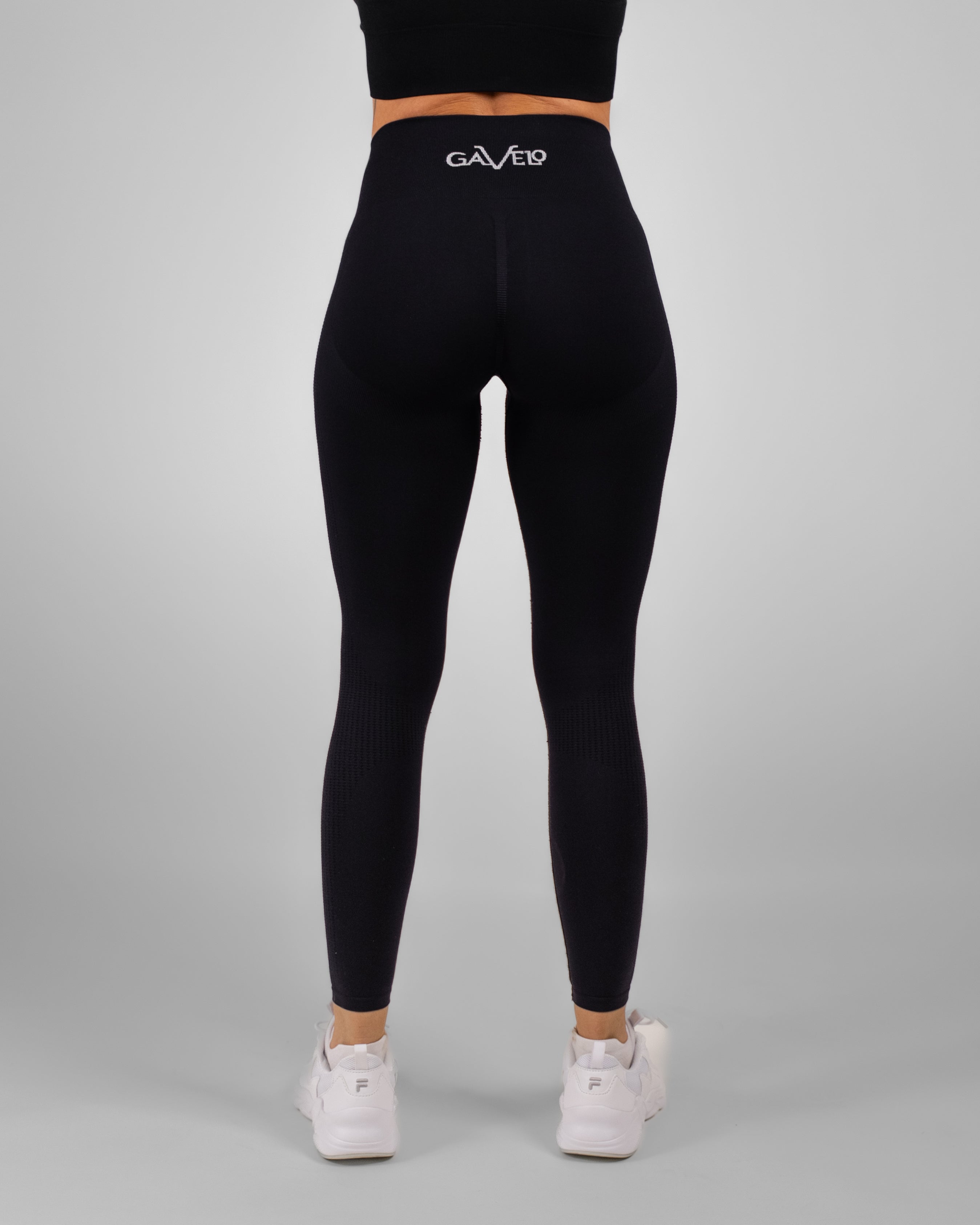 GAVELO Seamless Booster Black Tights