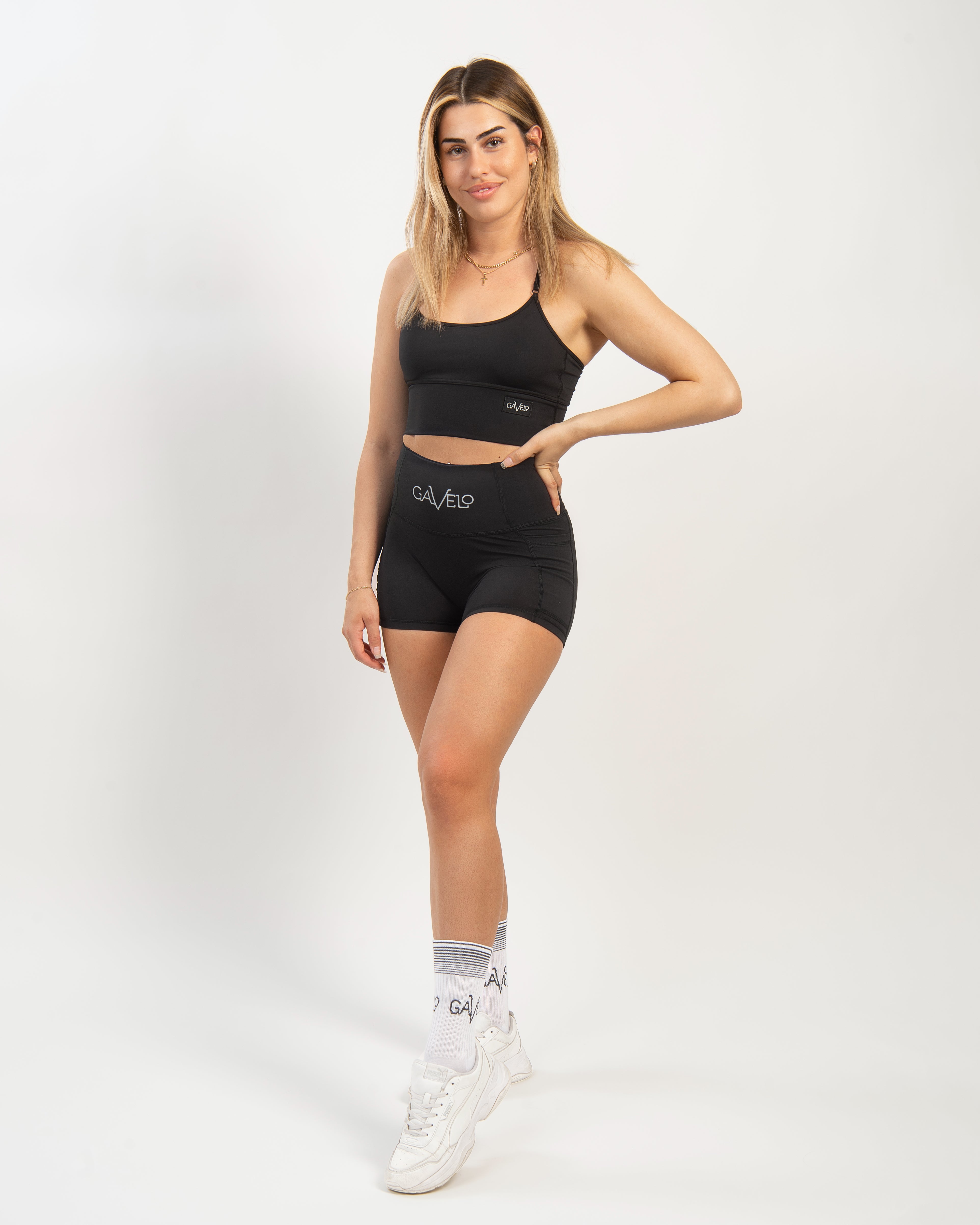 GAVELO Black Pocket Shorts