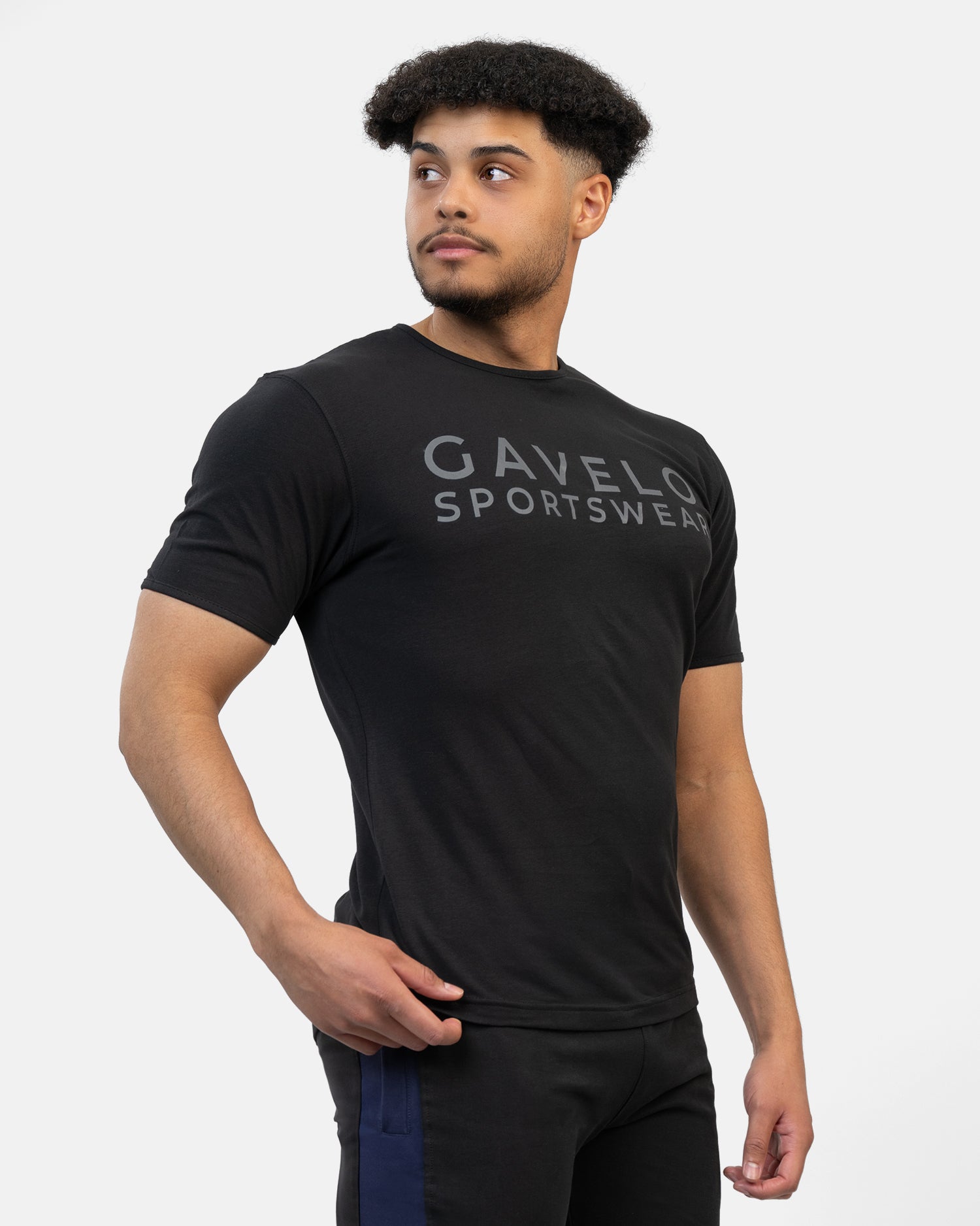 GAVELO Athleisure T-Shirt Black