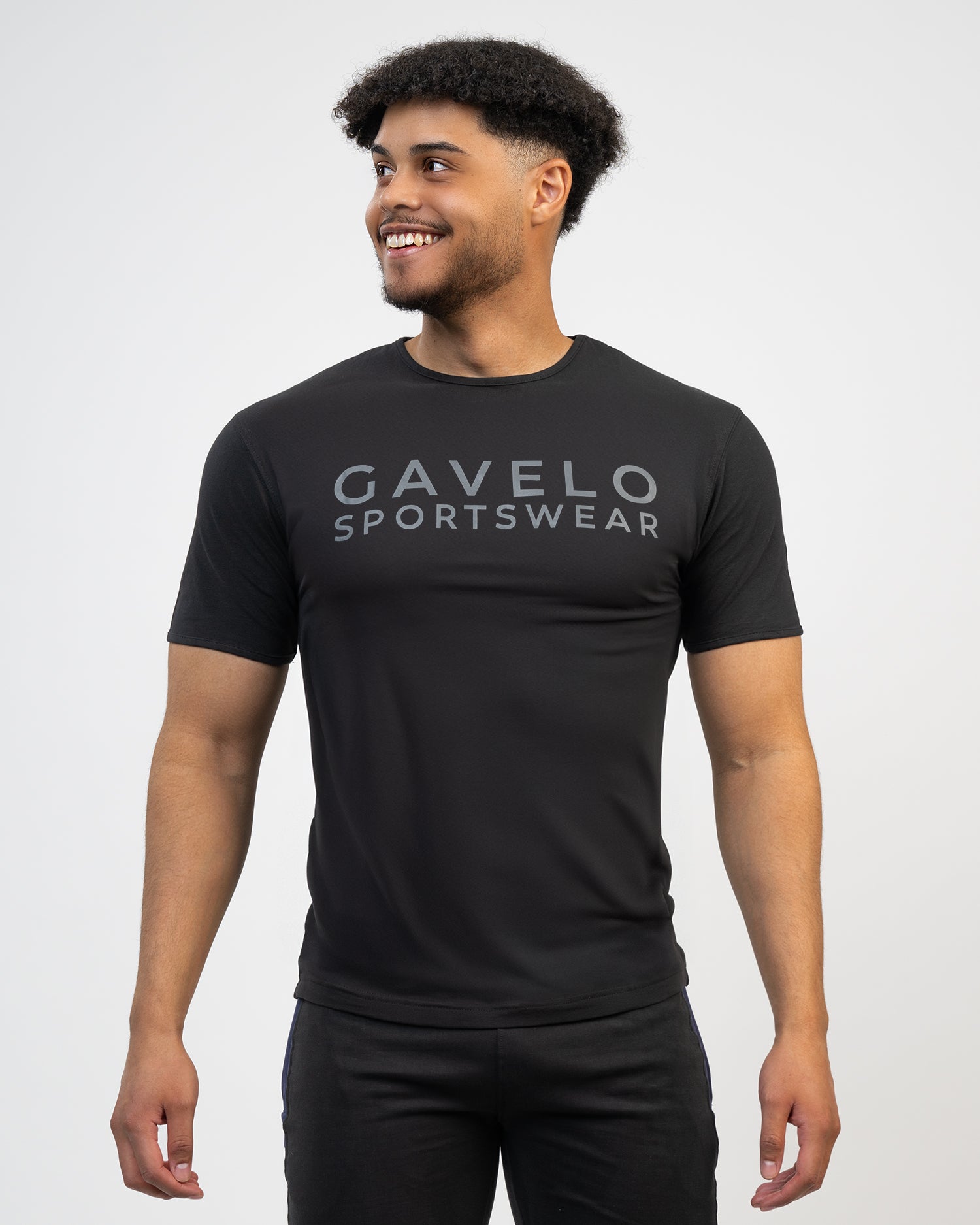 GAVELO Athleisure T-Shirt Black