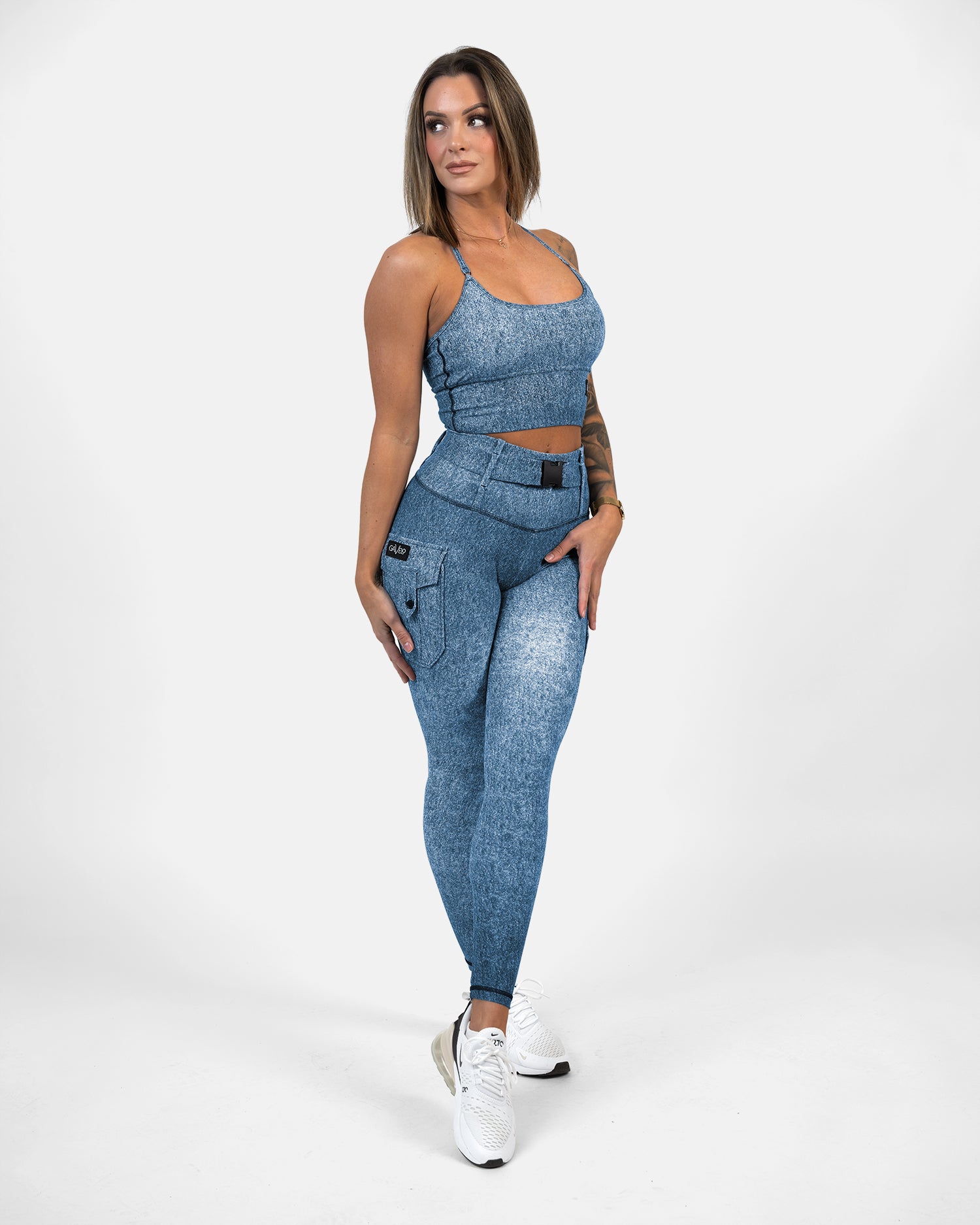 GAVELO Cargo Denim Leggings