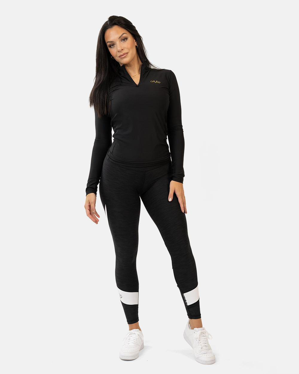 GAVELO Mesh Black Long Sleeve Sweater