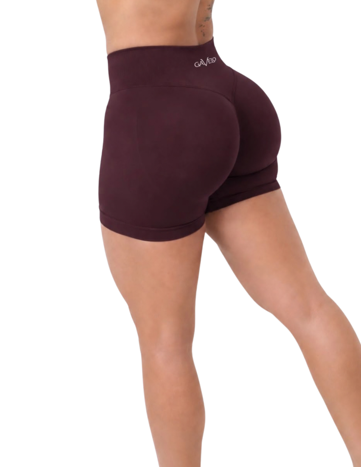 GAVELO Seamless Lift Set Shorts + Bra Deep Plum