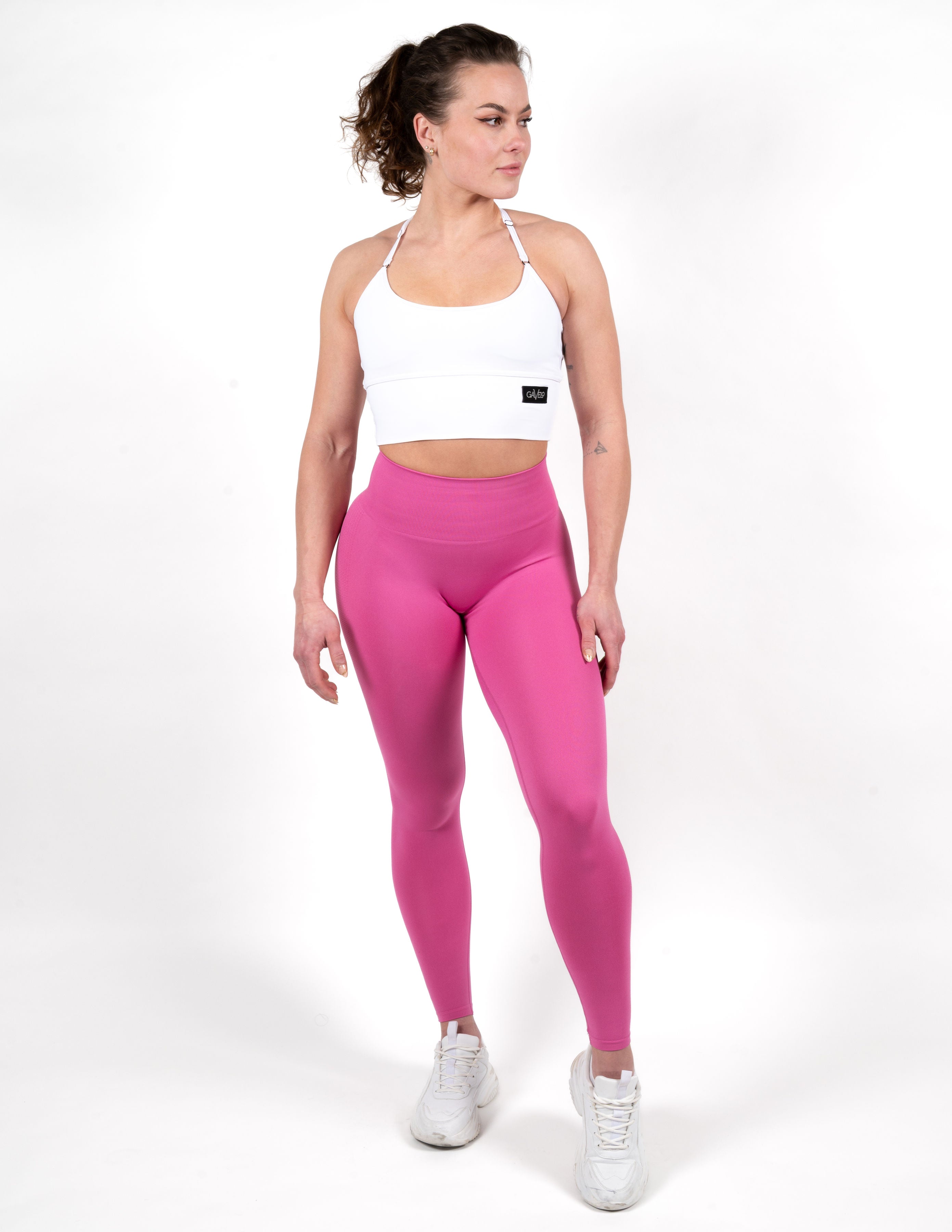GAVELO Nahtlose Booster-Strumpfhose Pink Lemonade
