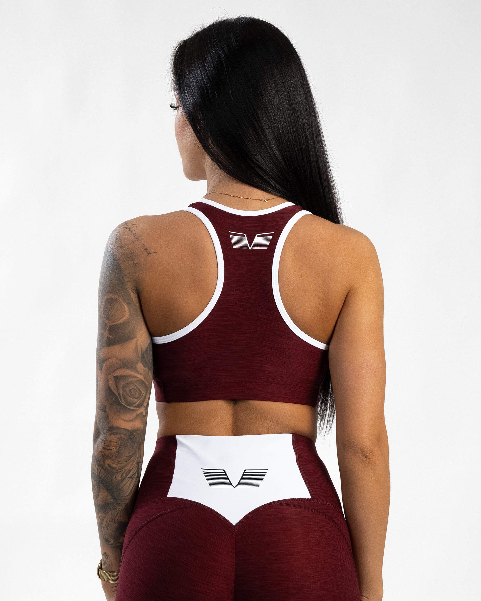 GAVELO Burgundy Swirl Sports Bra