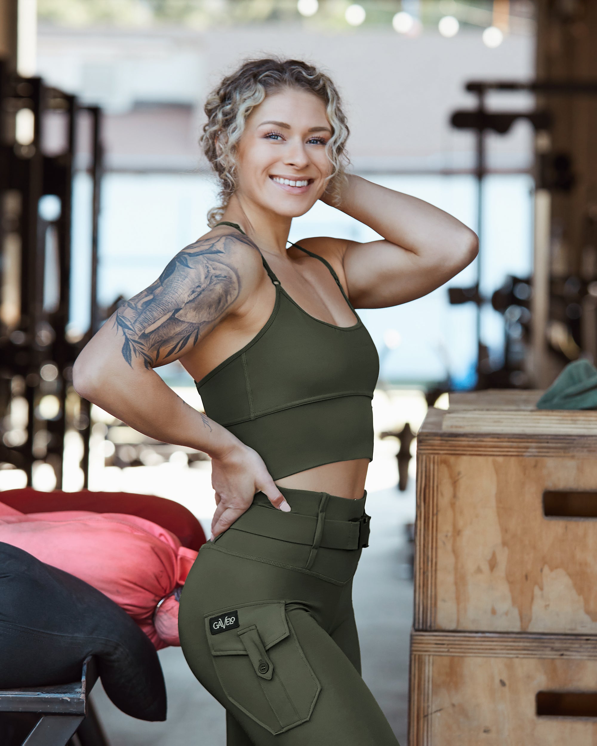 GAVELO Cargo Top Military Green