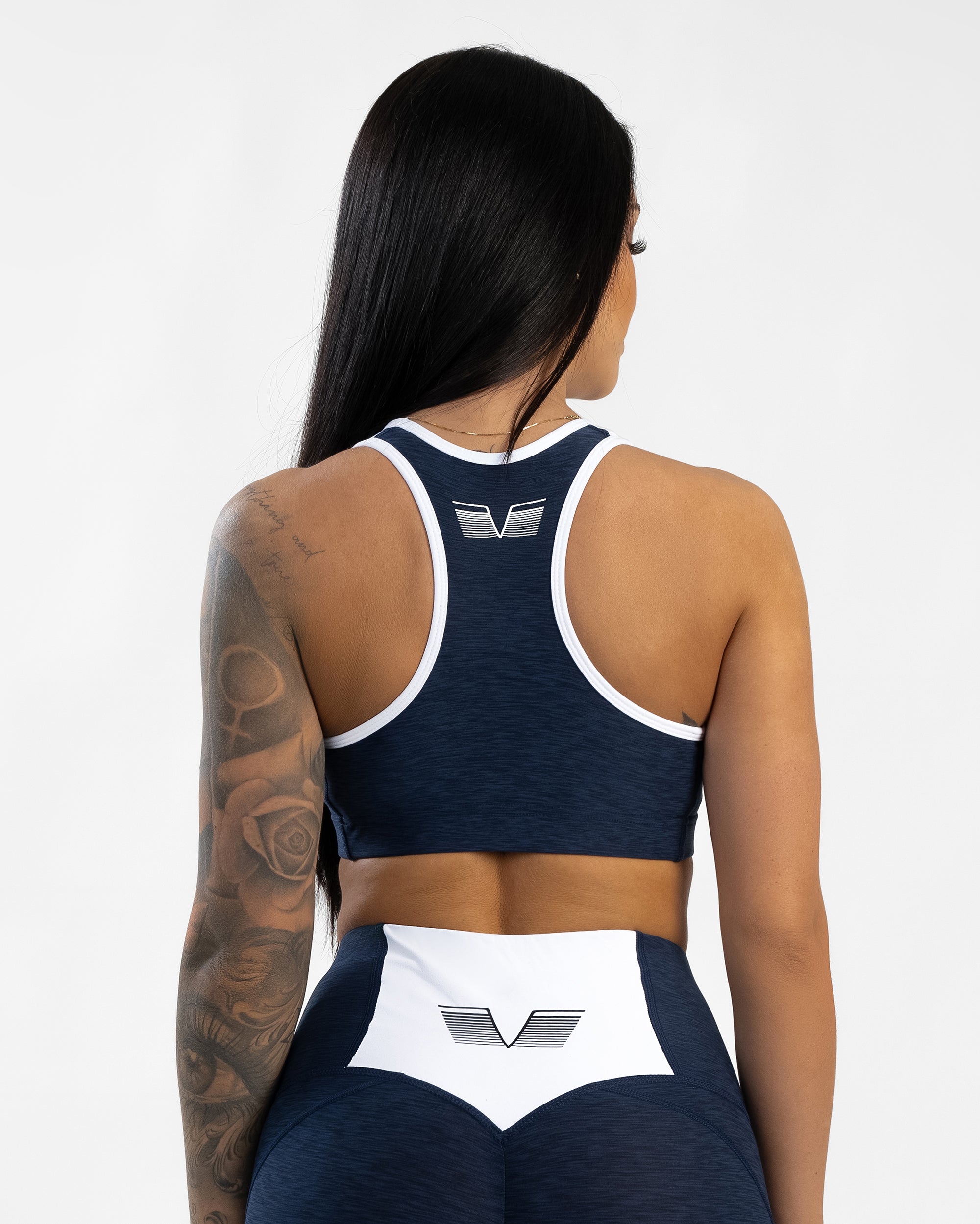 GAVELO Navy Swirl Sports Bra