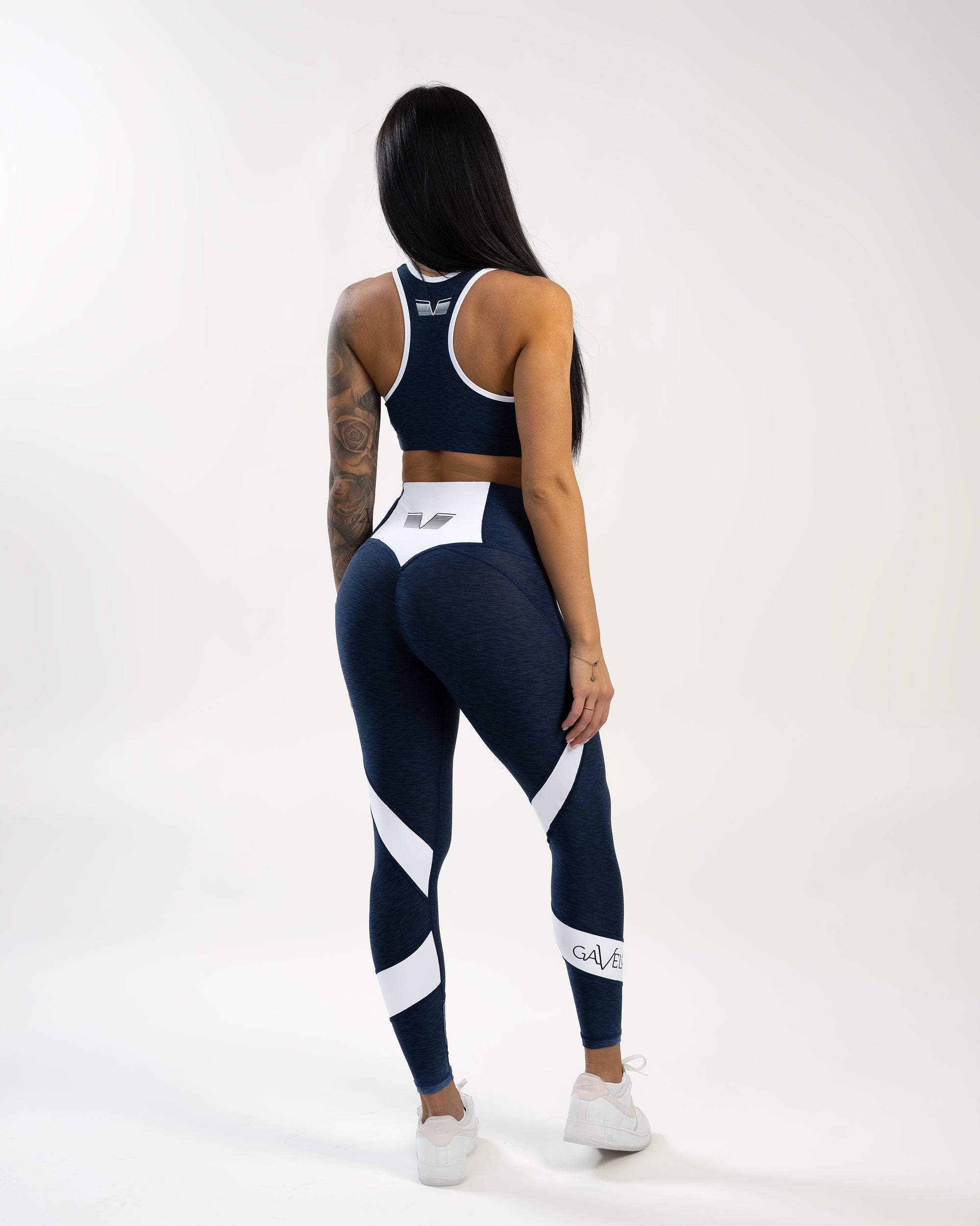 GAVELO Navy Swirl Comfort Tights