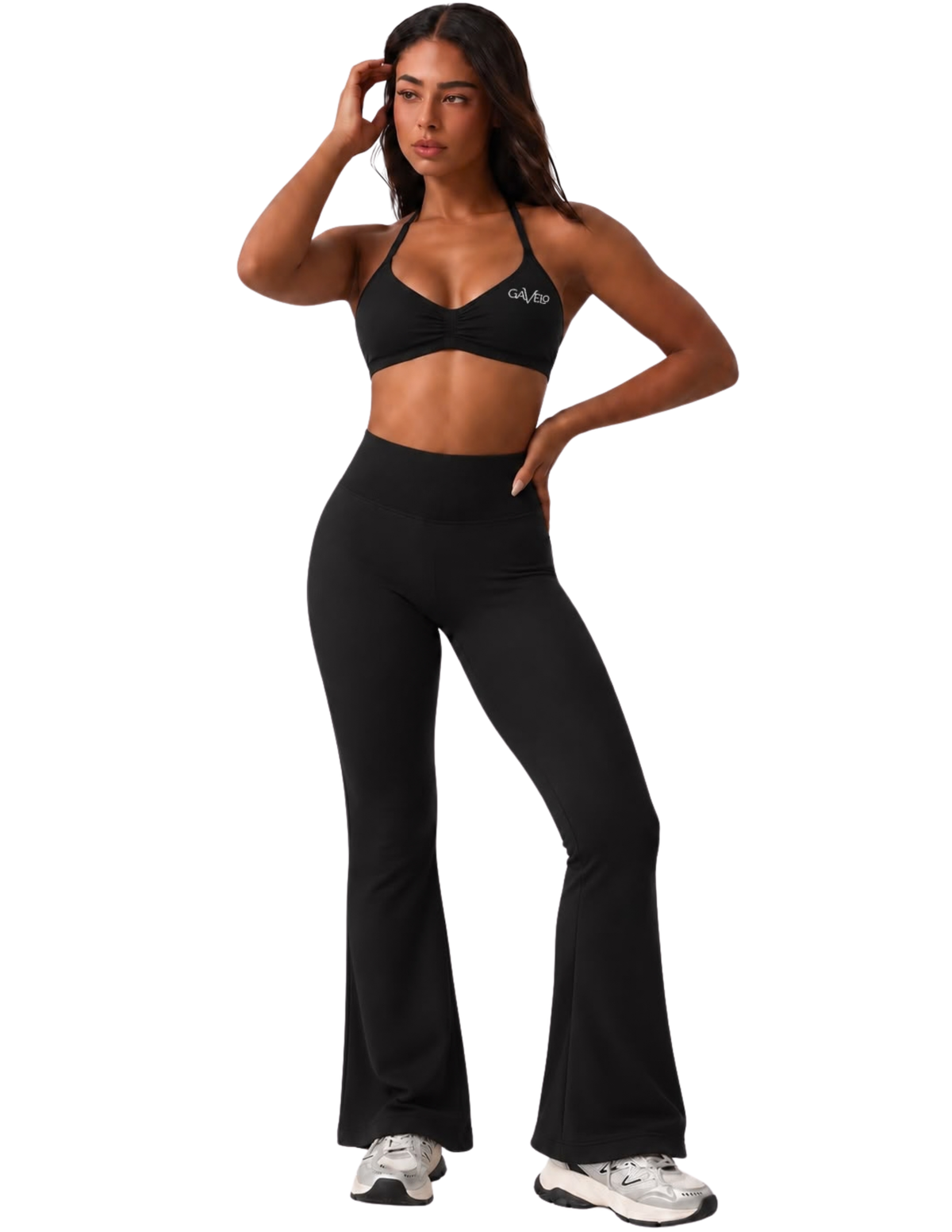 GAVELO Seamless Lift Flare Tights Black