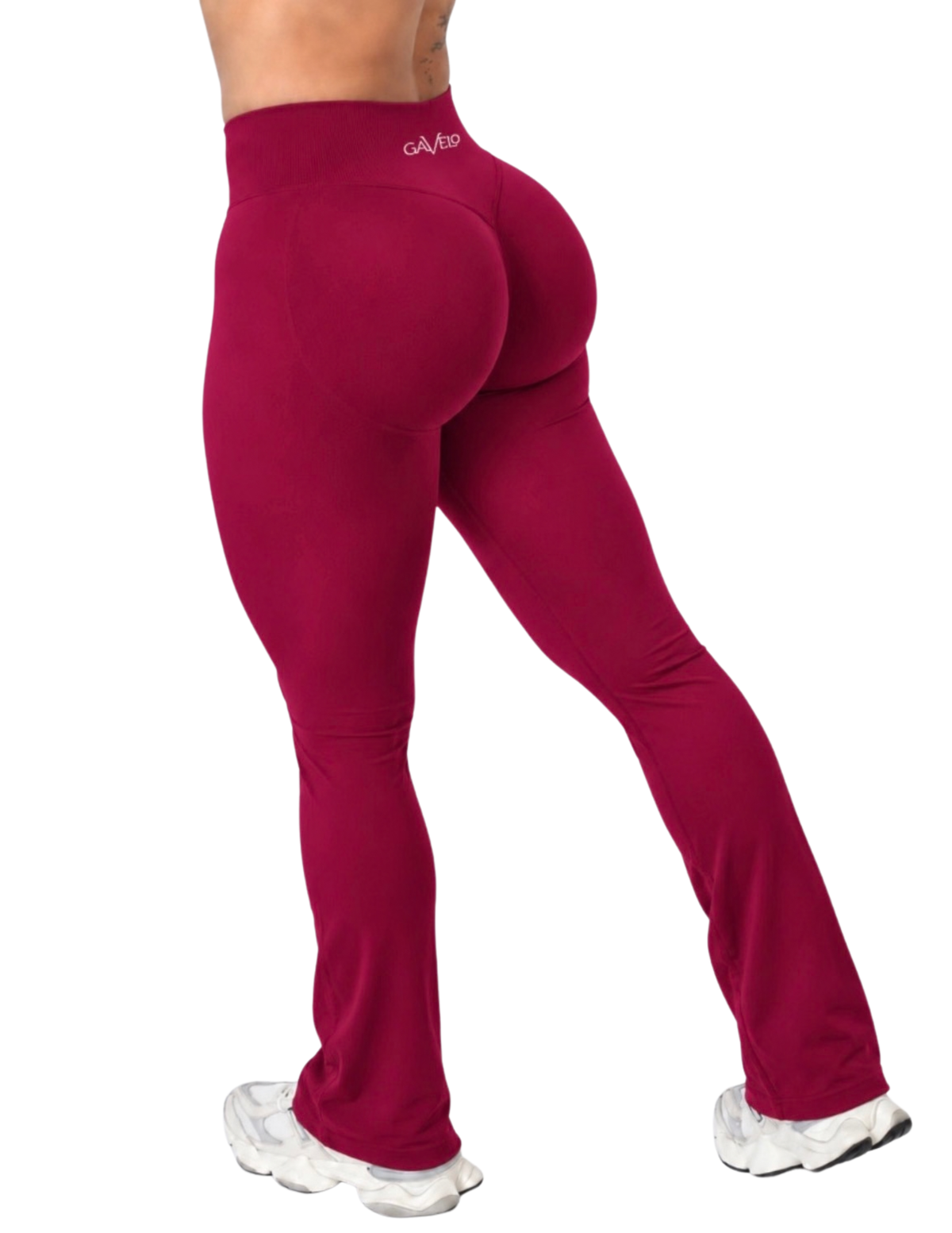 GAVELO Seamless Lift Flare Tights Deep Red
