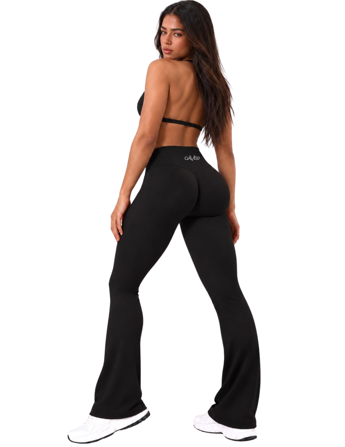 GAVELO Seamless Lift Flare Tights Black
