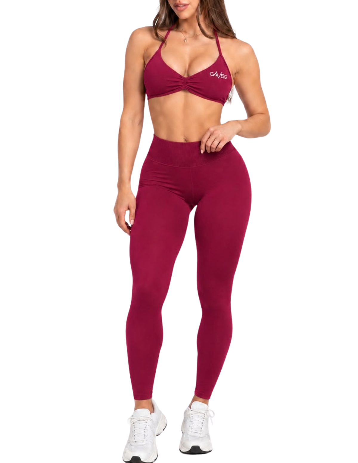 GAVELO Seamless Lift Tights Deep Red