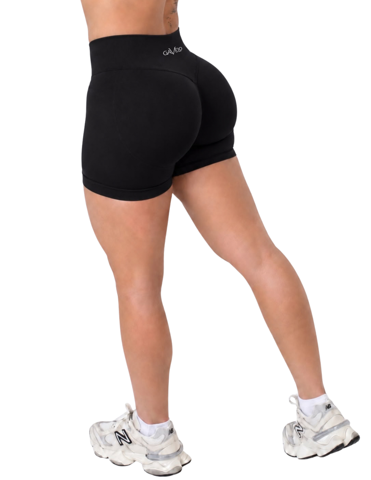 GAVELO Nahtlose Shorts Schwarz