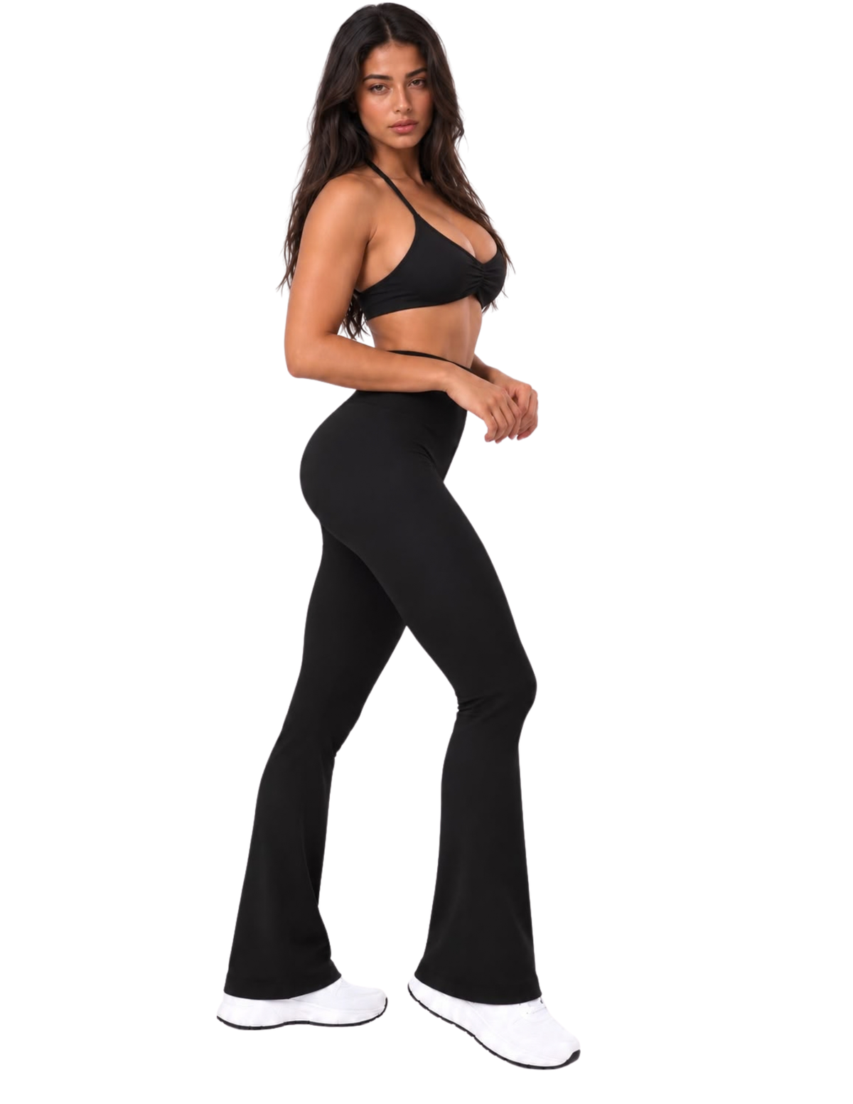 GAVELO Seamless Lift Flare Tights Black
