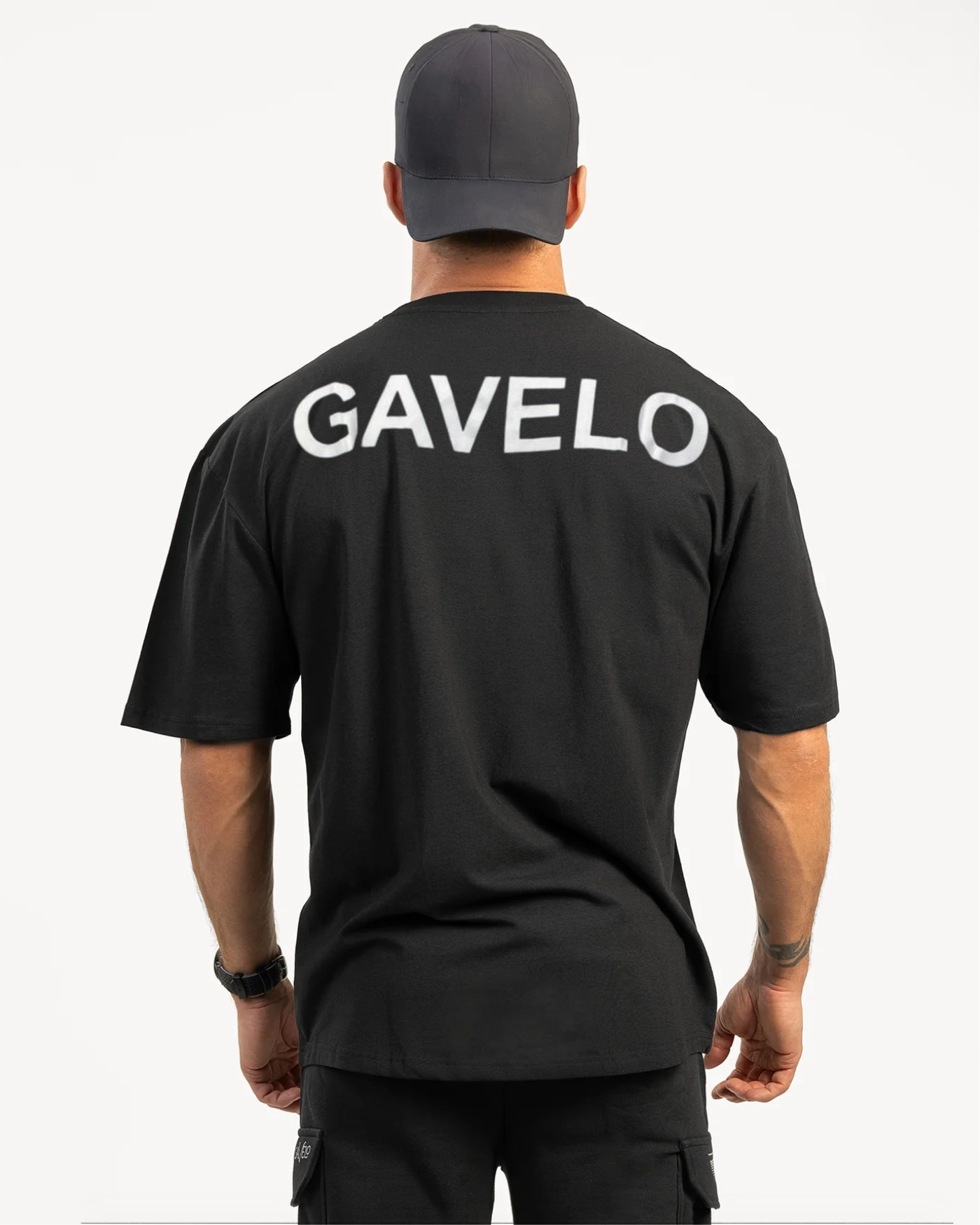 GAVELO Power Oversize Tee Black