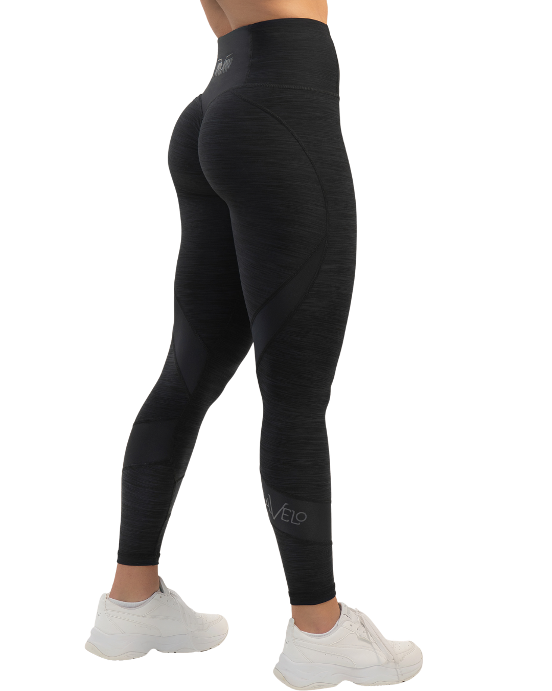 GAVELO Black & Black Swirl Tights