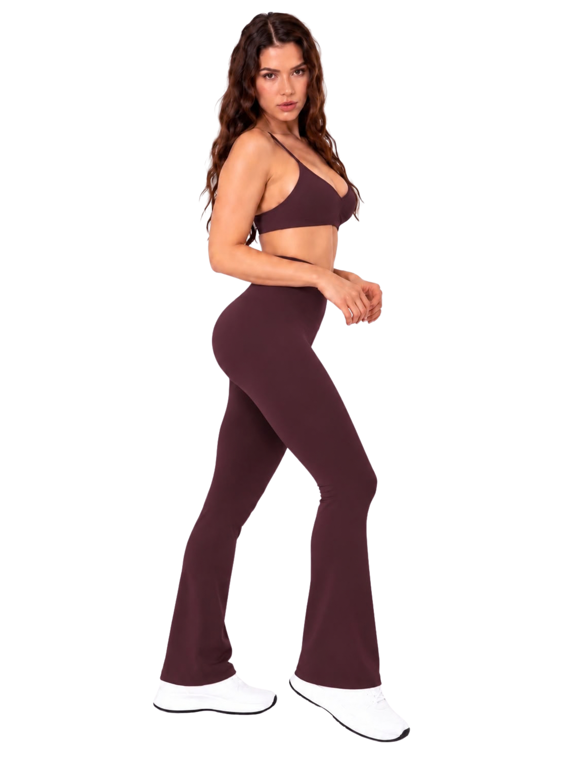 GAVELO Seamless Lift Flare Tights Deep Plum