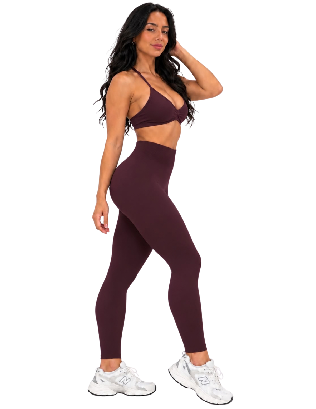 GAVELO Seamless Lift Tights Deep Plum