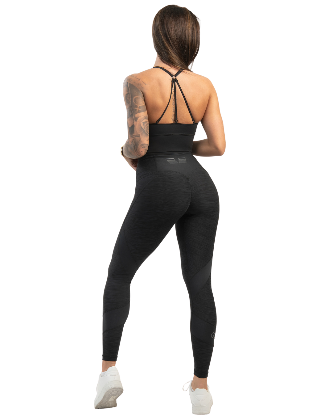 GAVELO Black & Black Swirl Tights