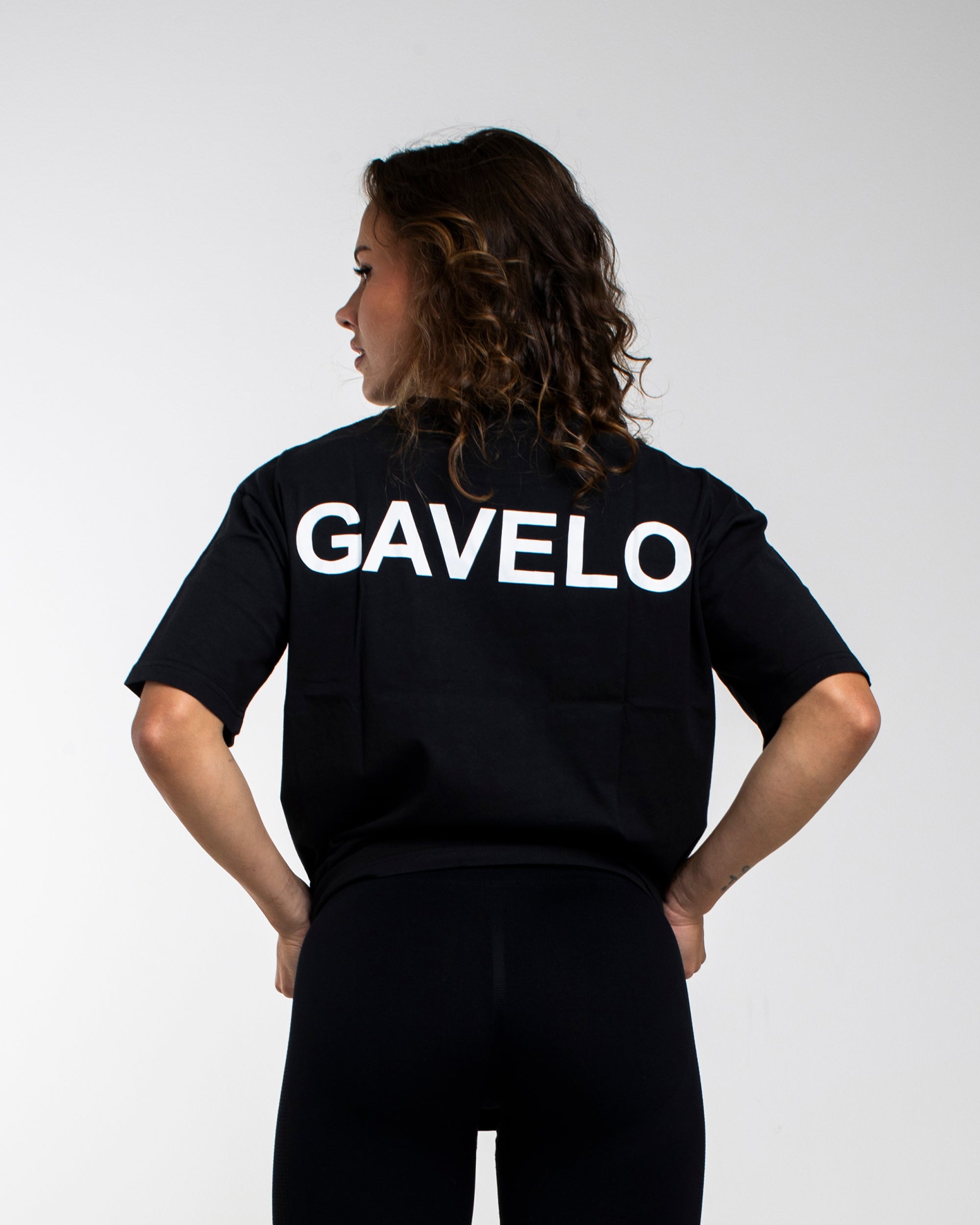 GAVELO Statement Oversize Tee Black