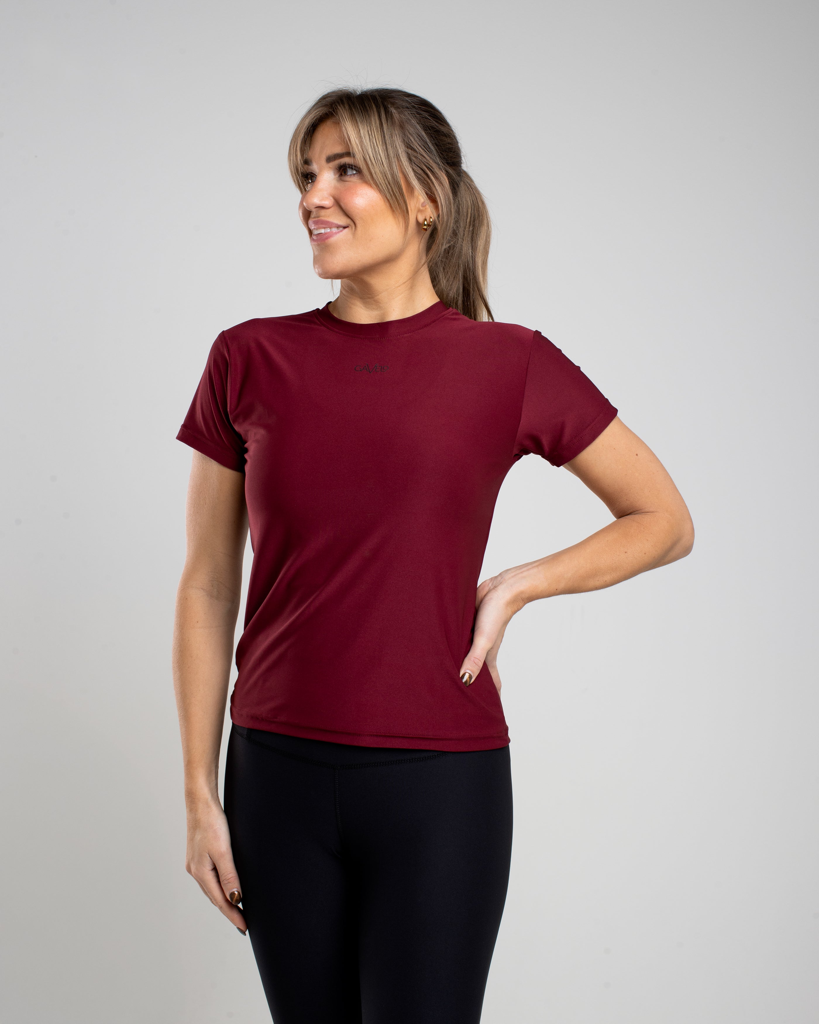 GAVELO  Pace Tee Burgundy
