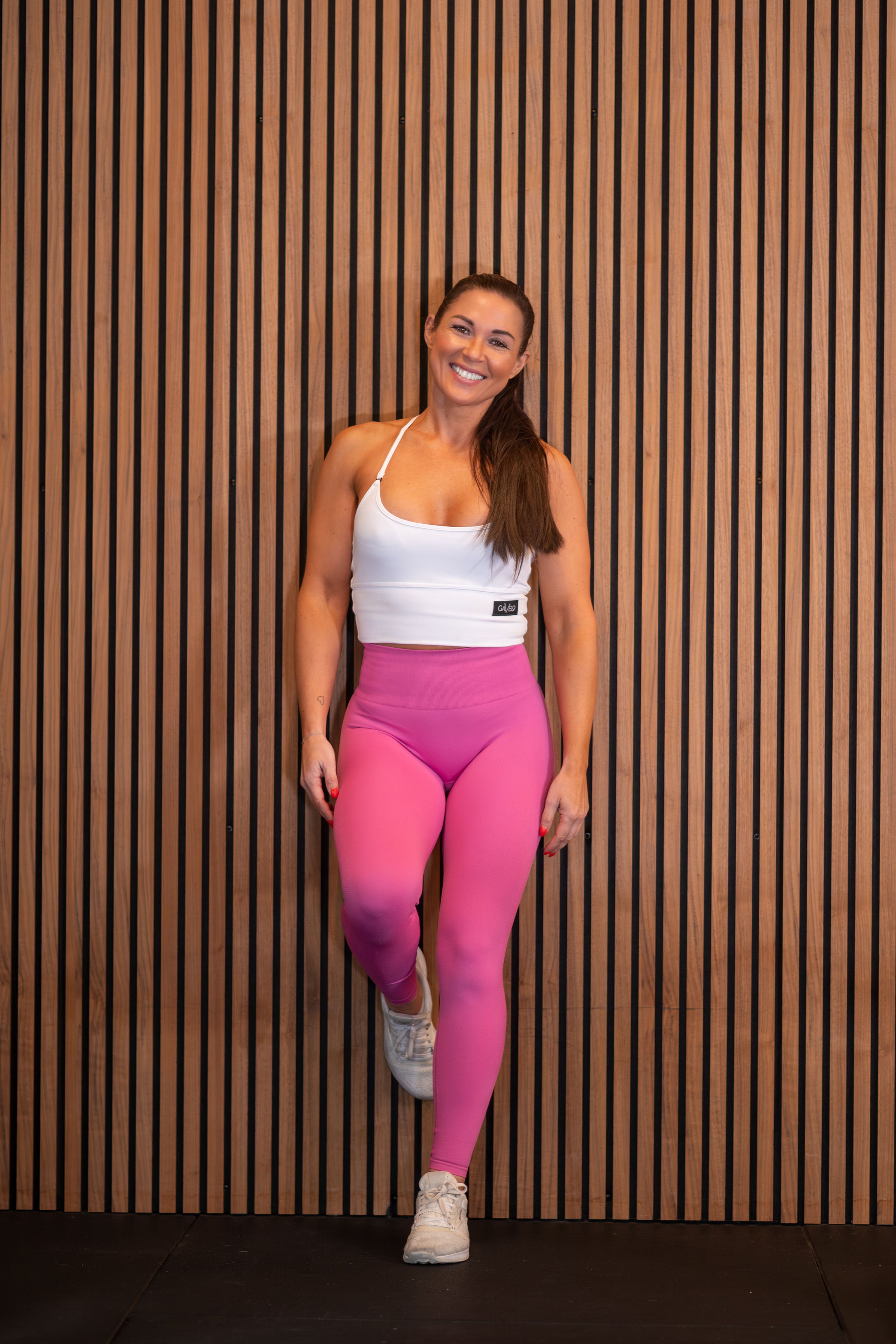 GAVELO Nahtlose Booster-Strumpfhose Pink Lemonade