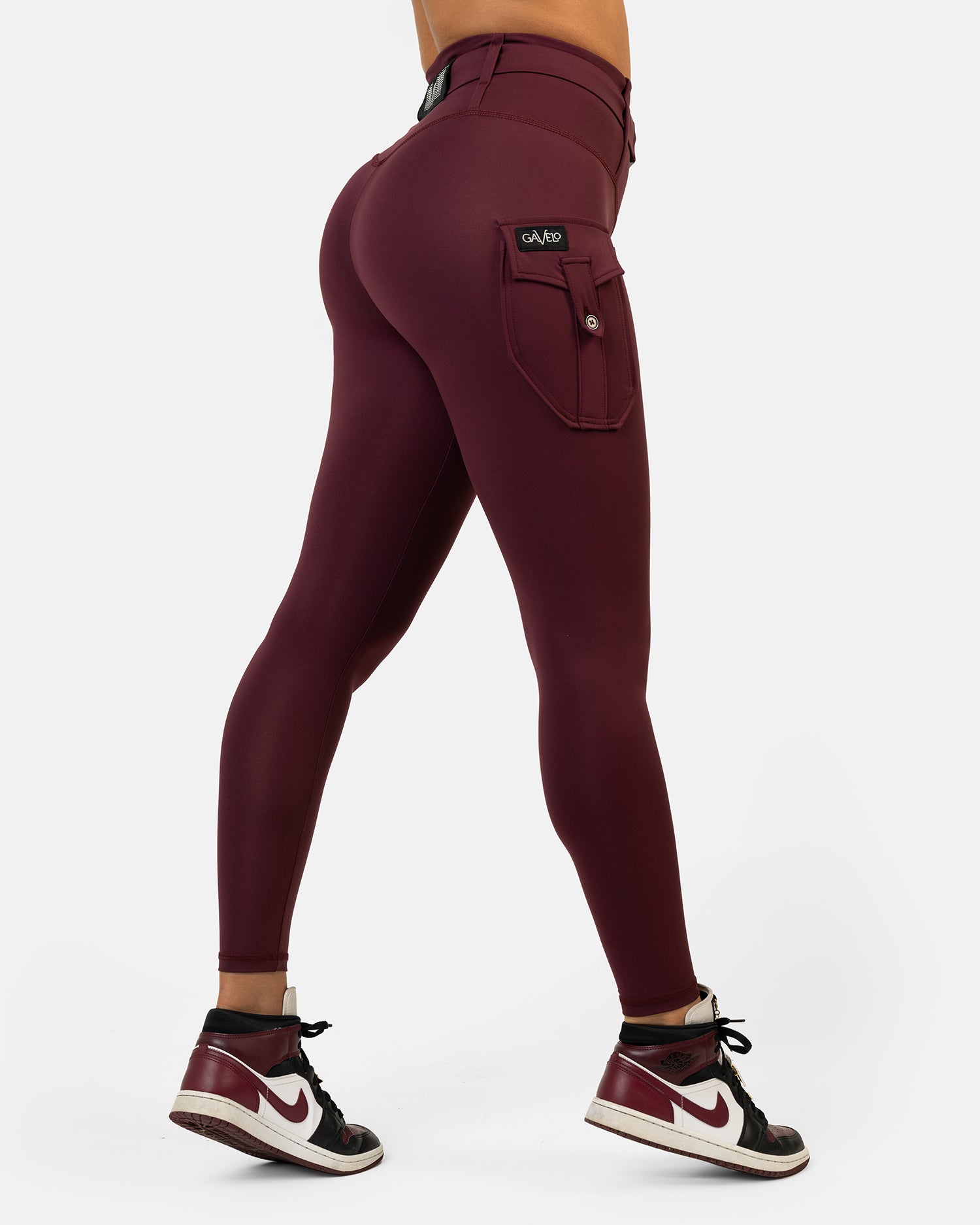 Gavelo Cargo Leggings Burgundy