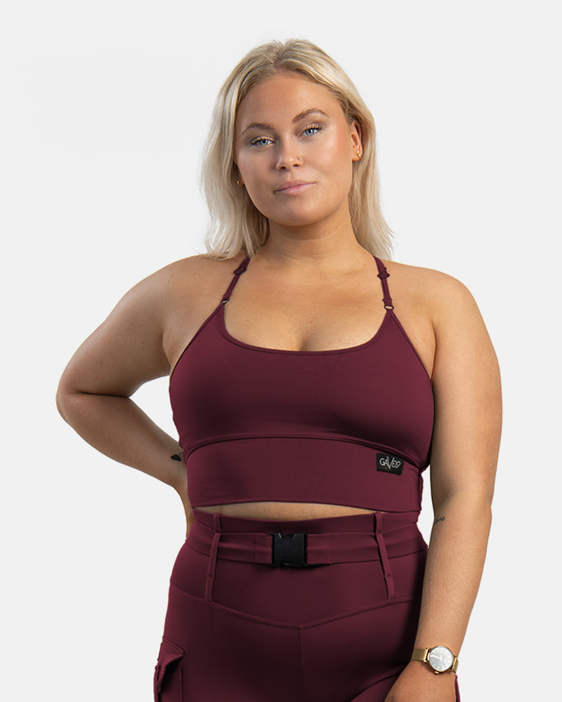 Gavelo Cargo Top Burgundy