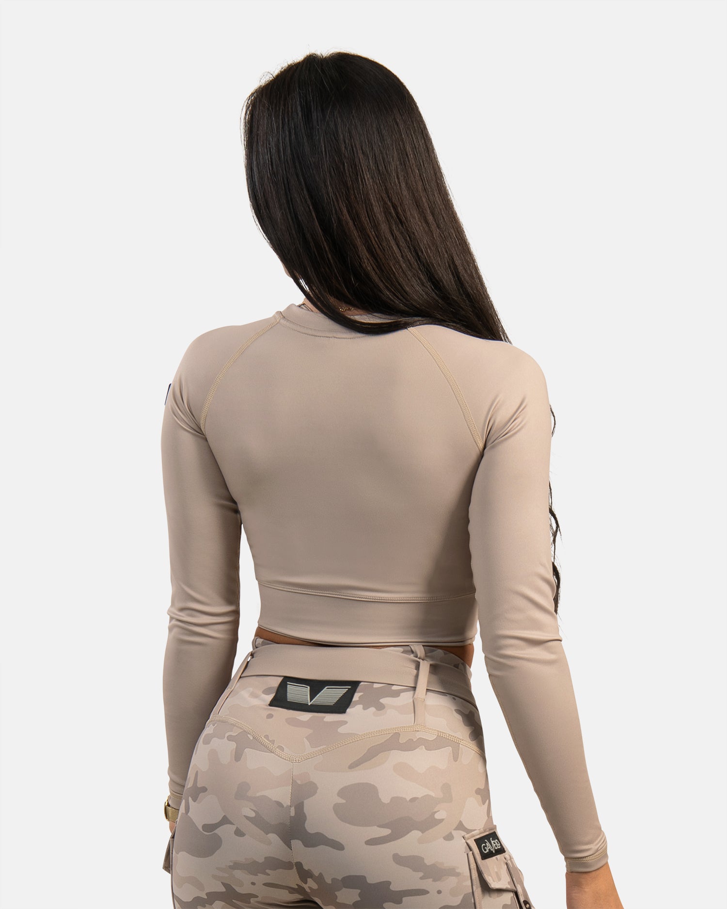 GAVELO Cropped Long Sleeve Sand Dune