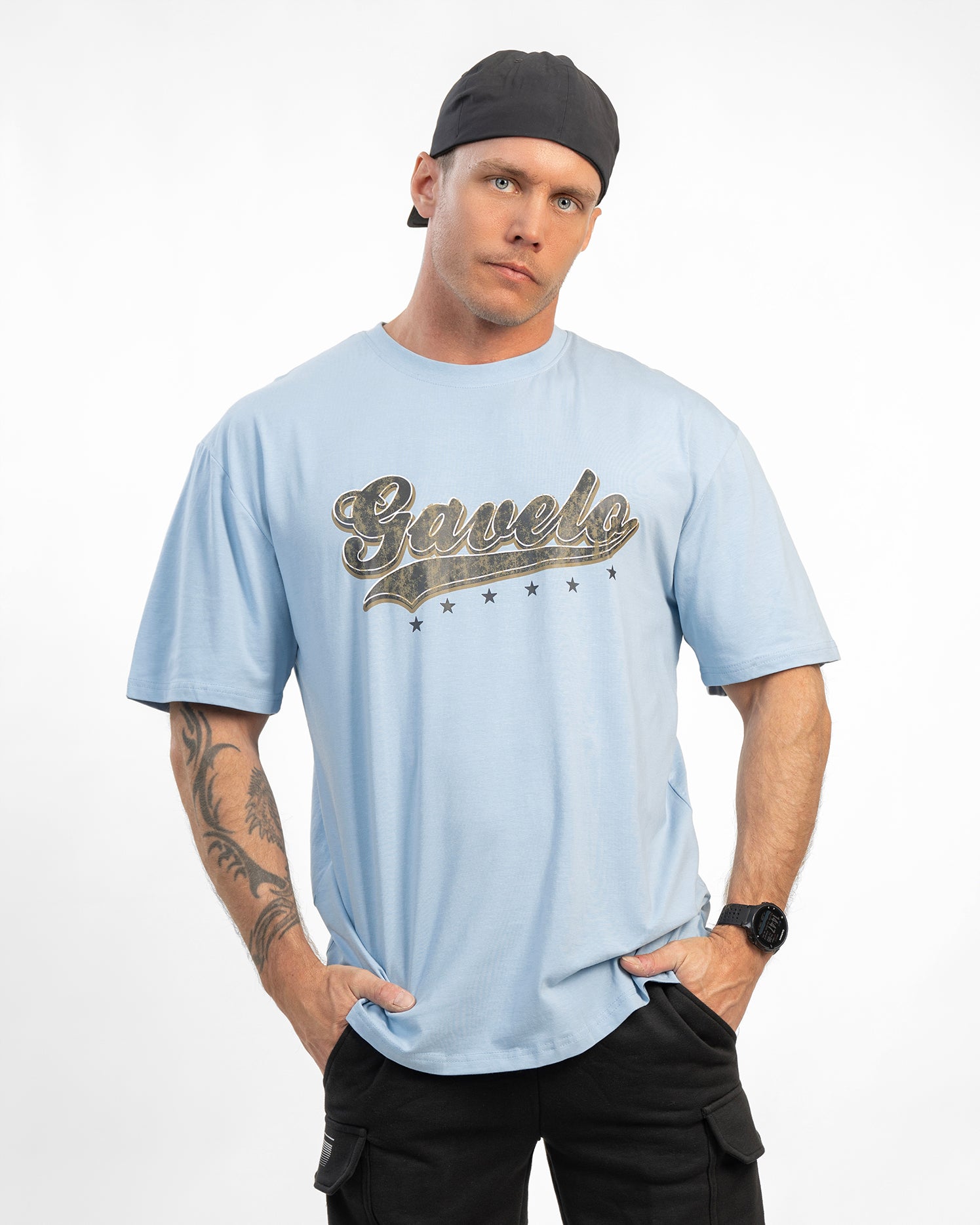 GAVELO El Segundo Oversize T-Shirt Blue