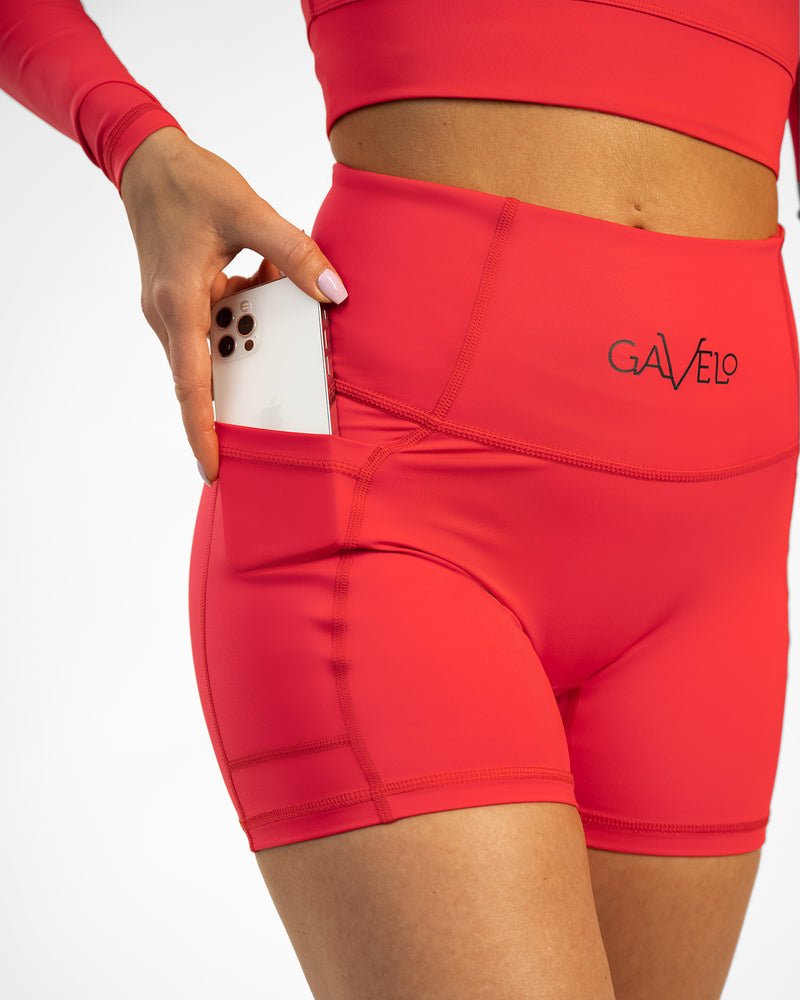 GAVELO Pocket Shorts Redical Red