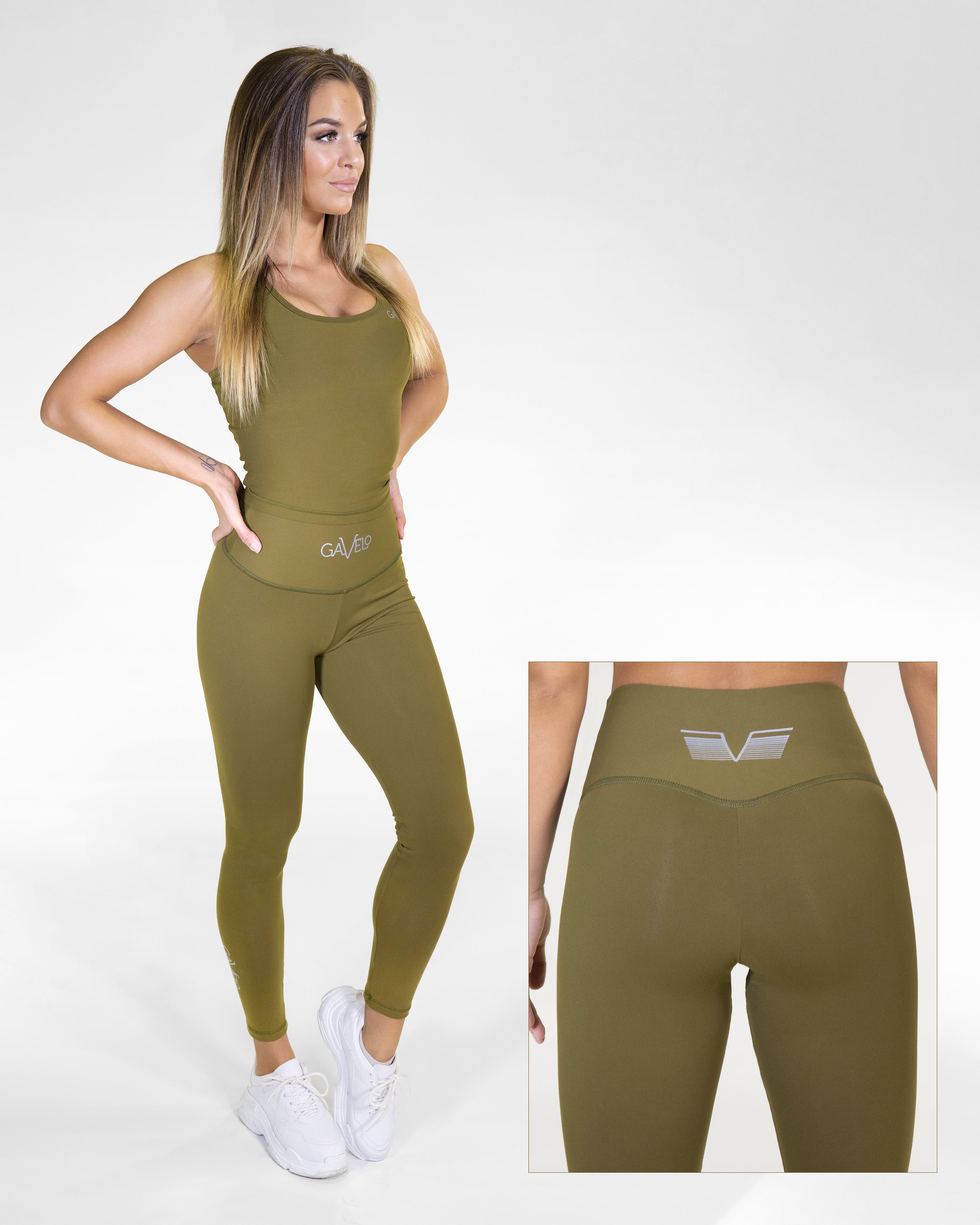 POP Army Green Leggings