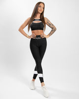 GAVELO Black & White Swirl Sports Bra