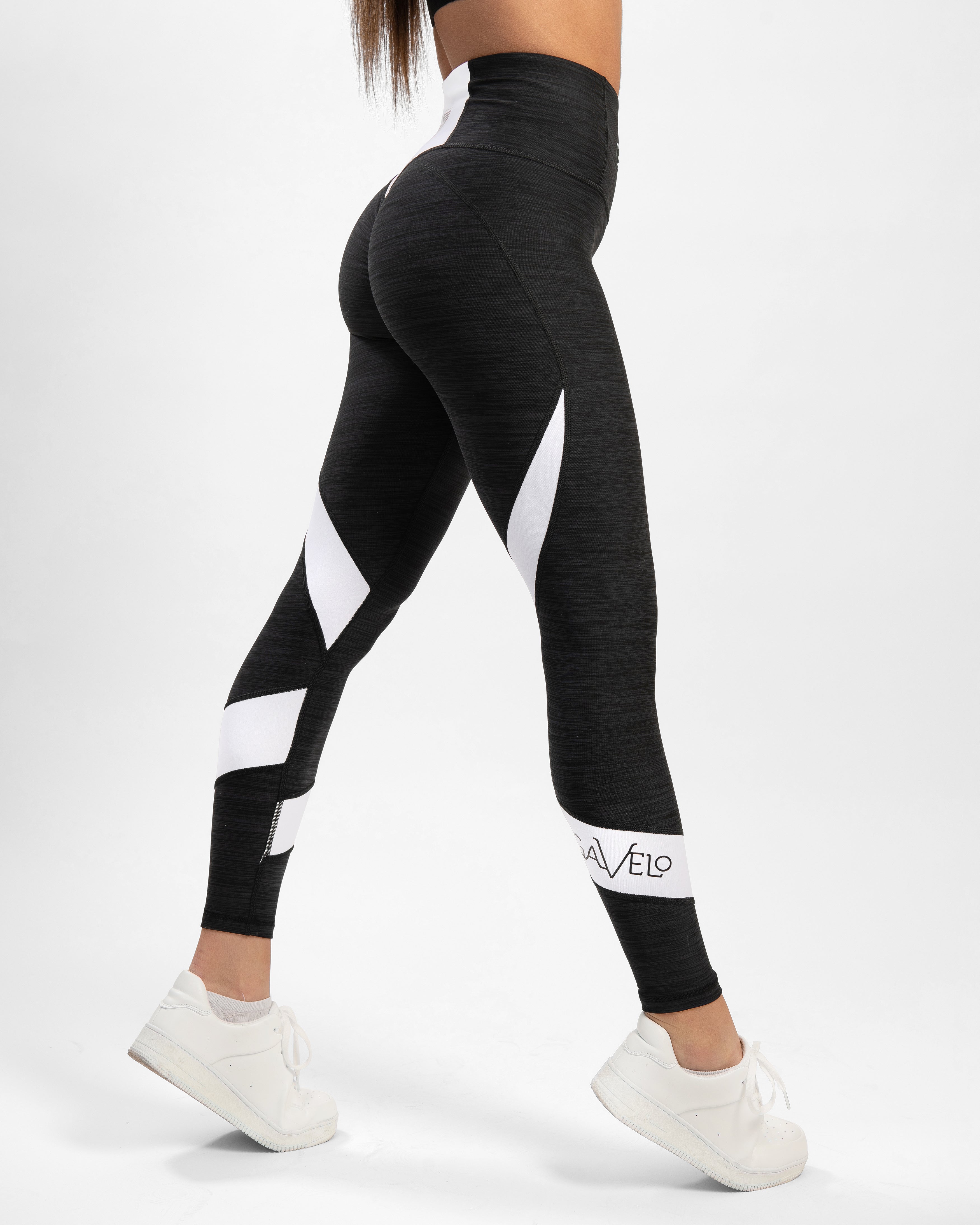 GAVELO Black & White Swirl Leggings