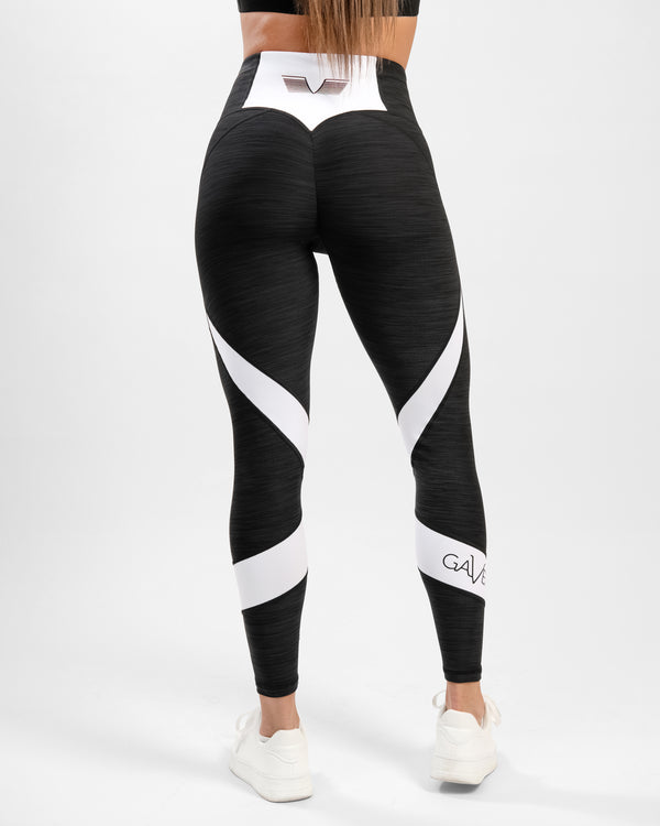 GAVELO Black & White Swirl Leggings