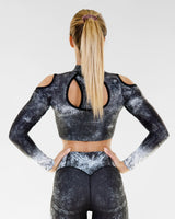 GAVELO Eclipse Winter Grey Crop top