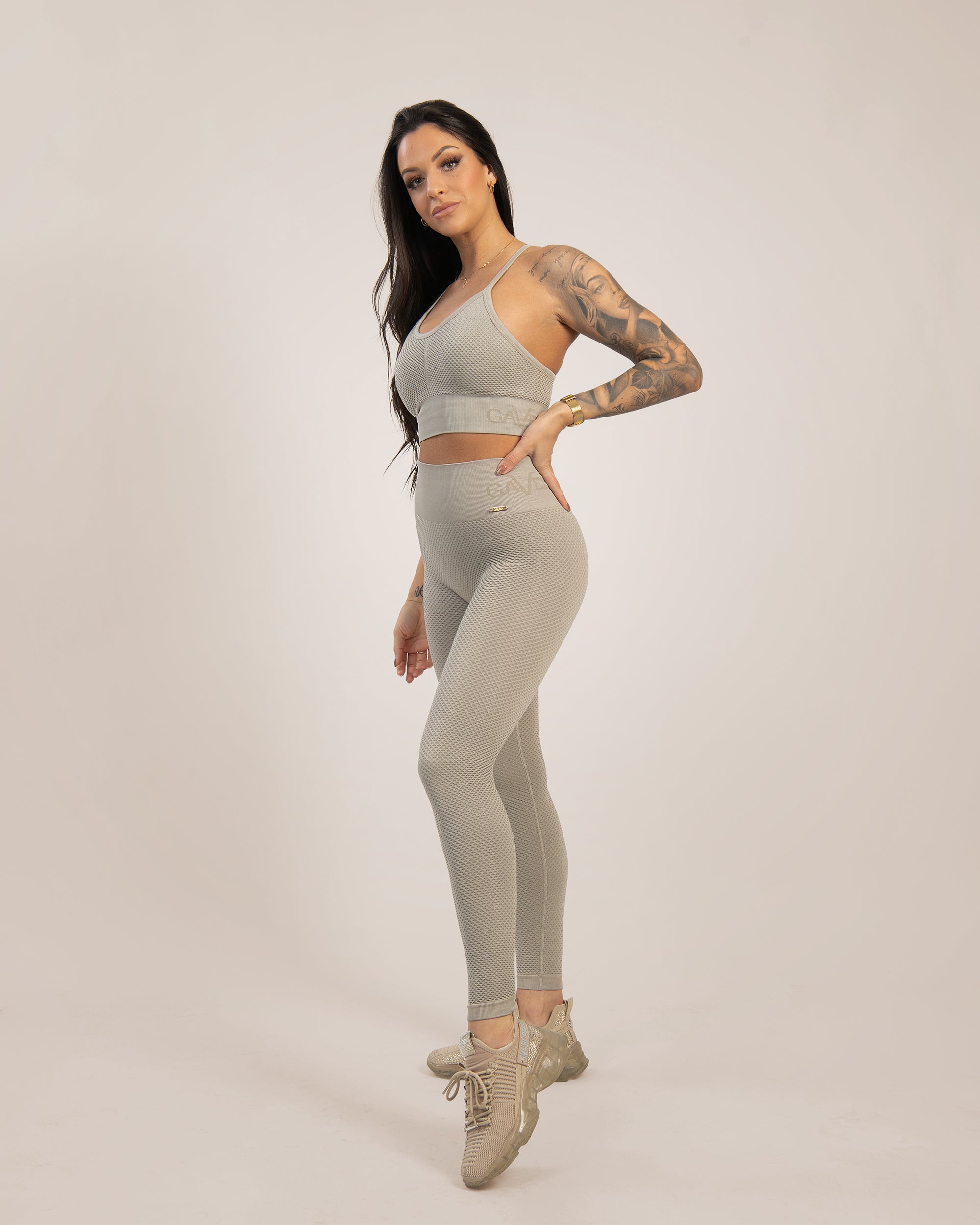 GAVELO Seamless HoneyComb Beige Sport-BH