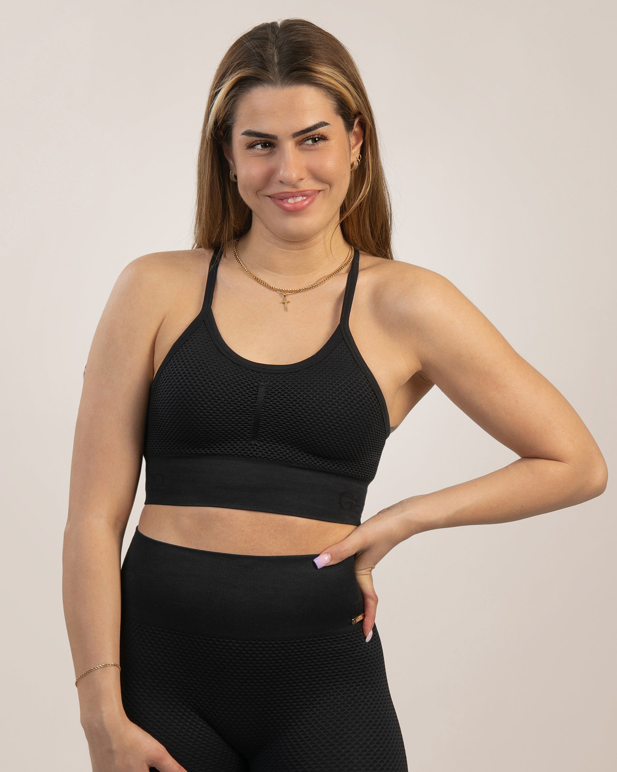 GAVELO Seamless HoneyComb Black Sport-BH