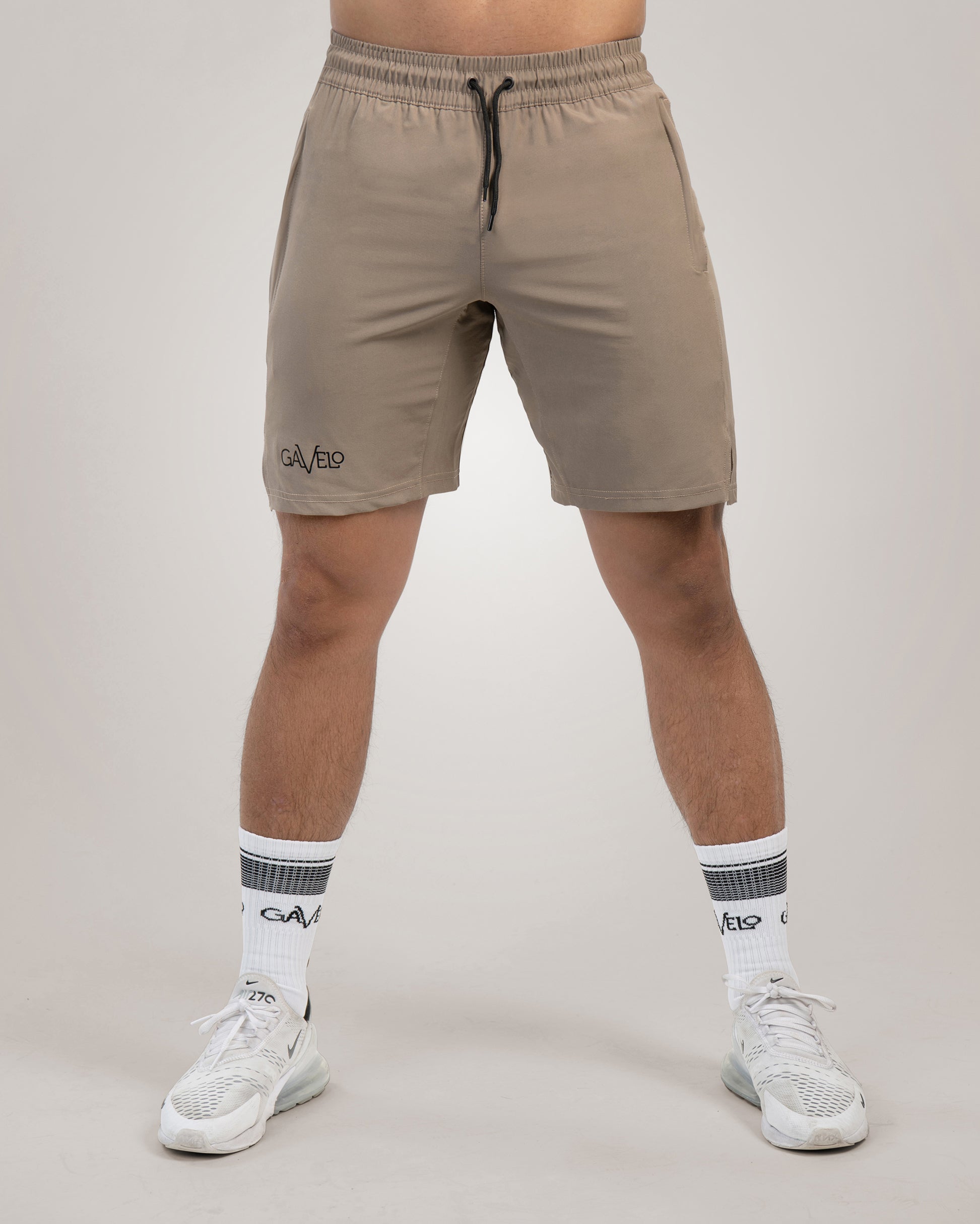 GAVELO Power Shorts Vintage Khaki