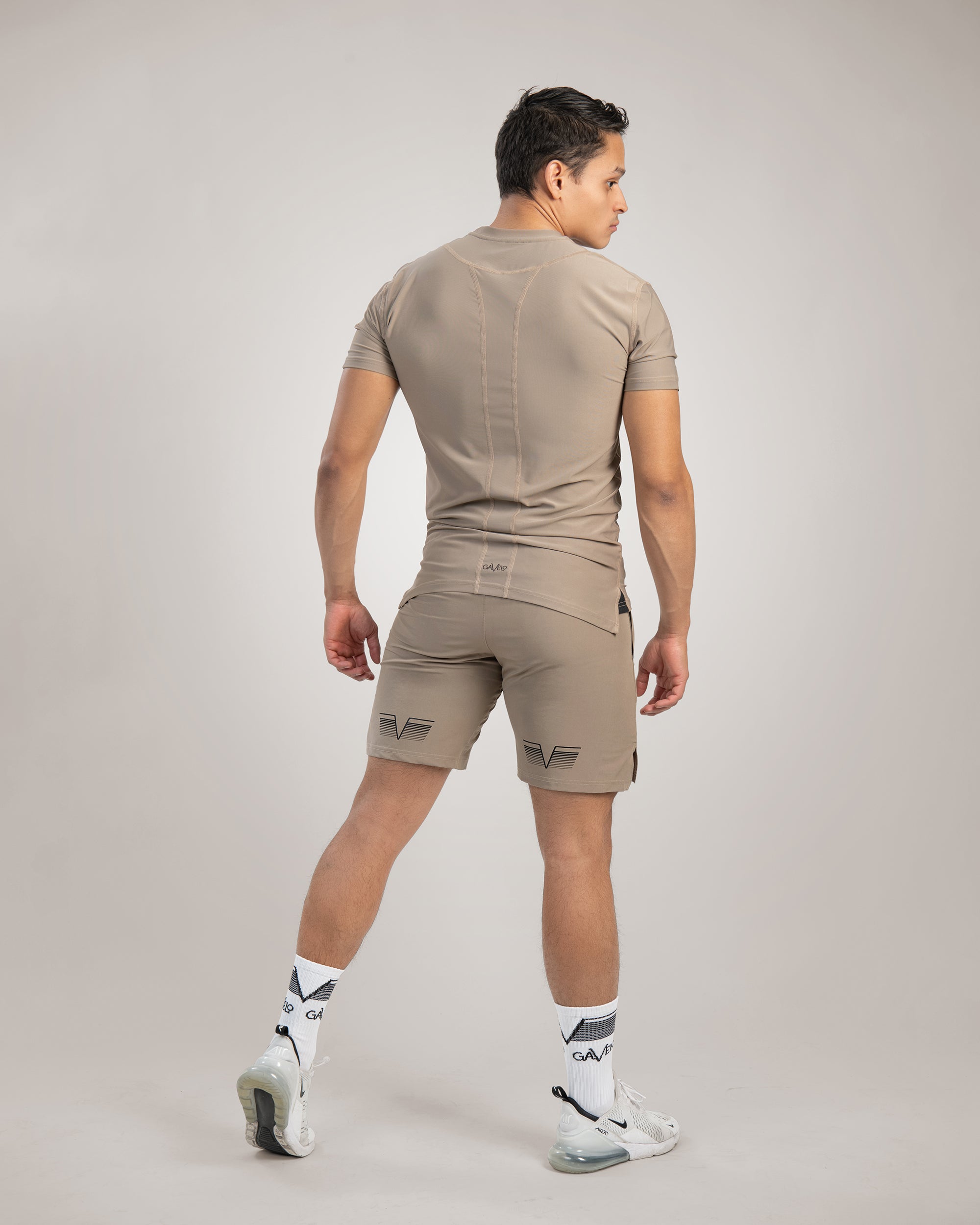 GAVELO Power Shorts Vintage Khaki