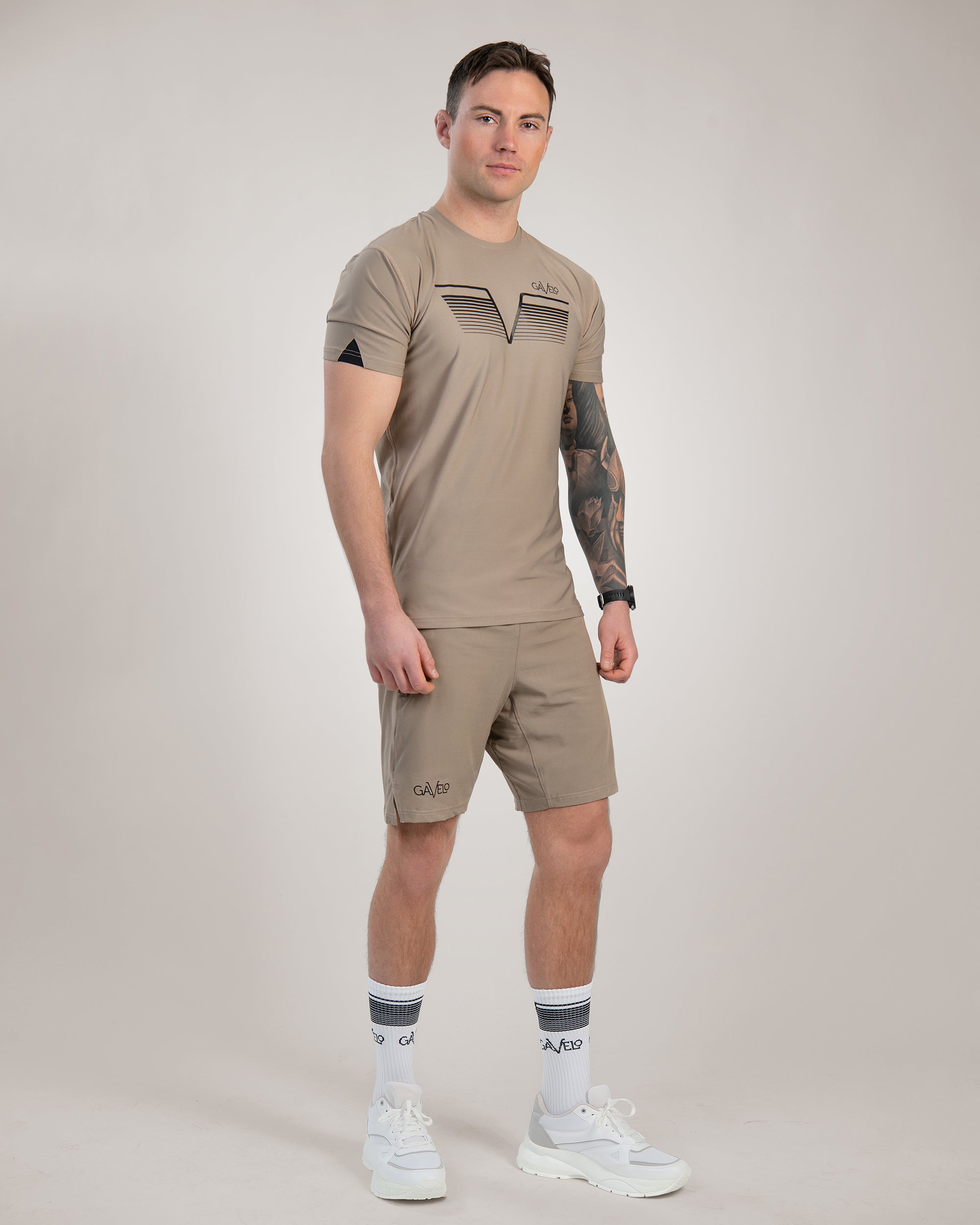 GAVELO Power Shorts Vintage Khaki