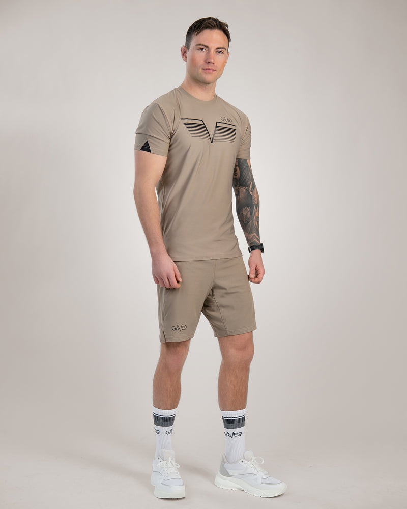 GAVELO Vintage Khaki Rashguard T-shirt