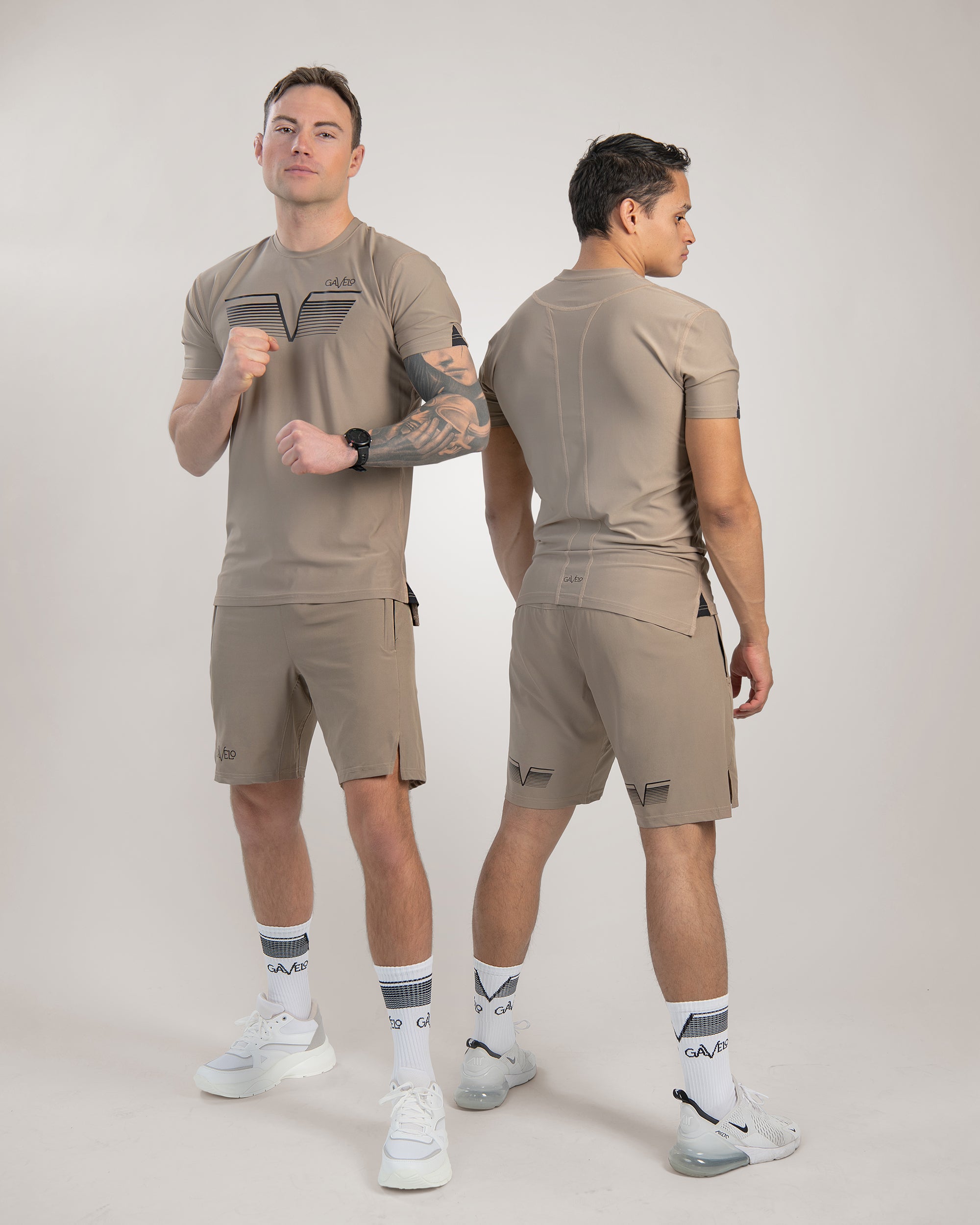 GAVELO Power Shorts Vintage Khaki