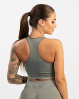 Pulse Nude Olive Grey Seamless Top