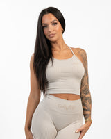 GAVELO Seamless Ribbed Sand Melange Tank